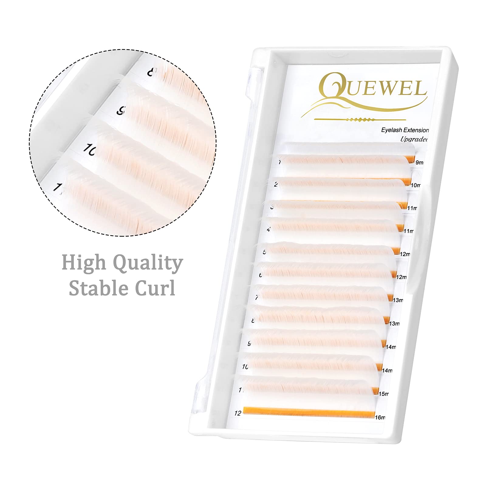 Premium White 3D-5D-20D Volume Eyelash Extensions | 0.07 C Curl 9-16mm Mixed Length | Easy Fan Self-Blooming Lashes for Dramatic Eye Makeup | Perfect for Weddings, Parties & Professional Lash Artists