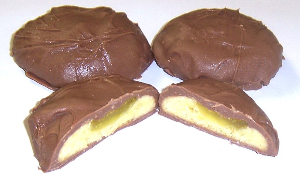 Scott's Cakes Milk Chocolate Covered Lemon Butter Cookies - 1 Pound Bag | Gourmet Dessert Snacks for Parties, Gifts & Afternoon Tea | Crunchy Lemon Cookies Dipped in Rich Chocolate