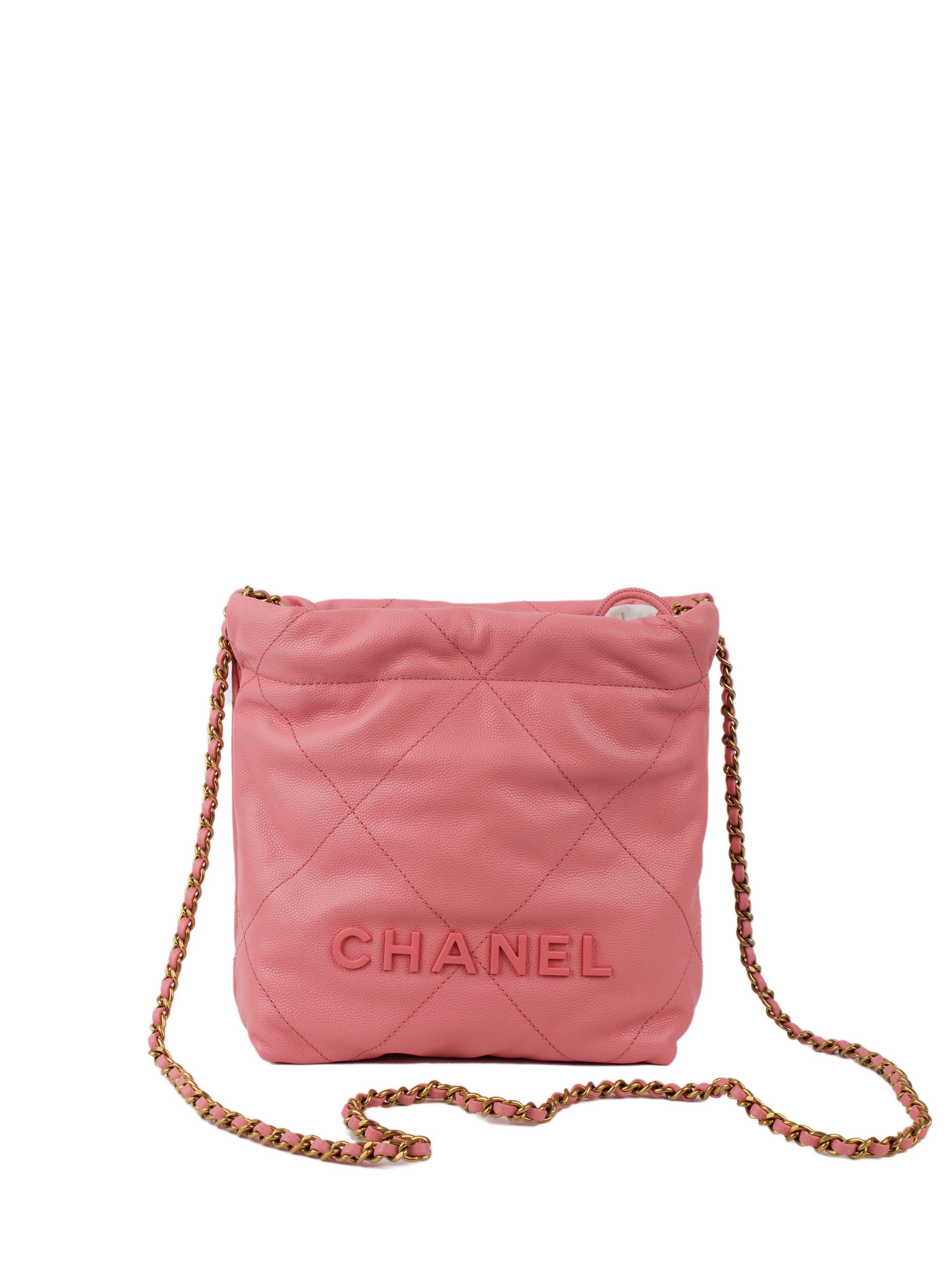 Chanel 22 Mini Shoulder Bag in Pink | Luxury Designer Crossbody Purse for Women | Perfect for Date Night, Parties & Special Occasions