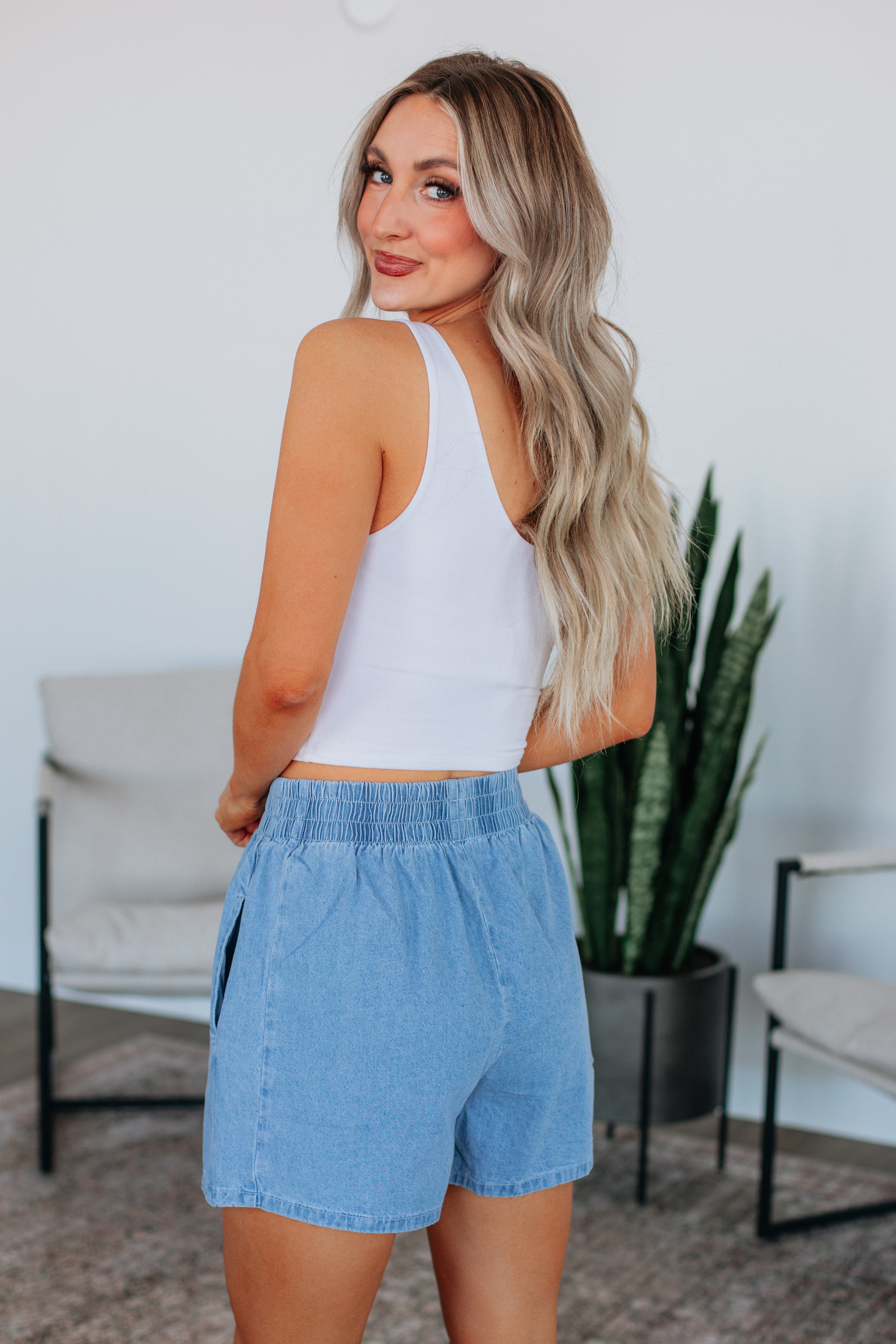 Stylish Jemmah Denim Shorts for Women - High Waisted Stretch Comfort - Perfect for Summer Outfits & Casual Wear