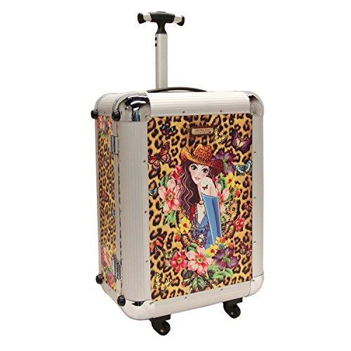 21 Inch Aluminum Carry-On Luggage with 4 Spinner Wheels - Lightweight Durable Suitcase for Air Travel & Business Trips