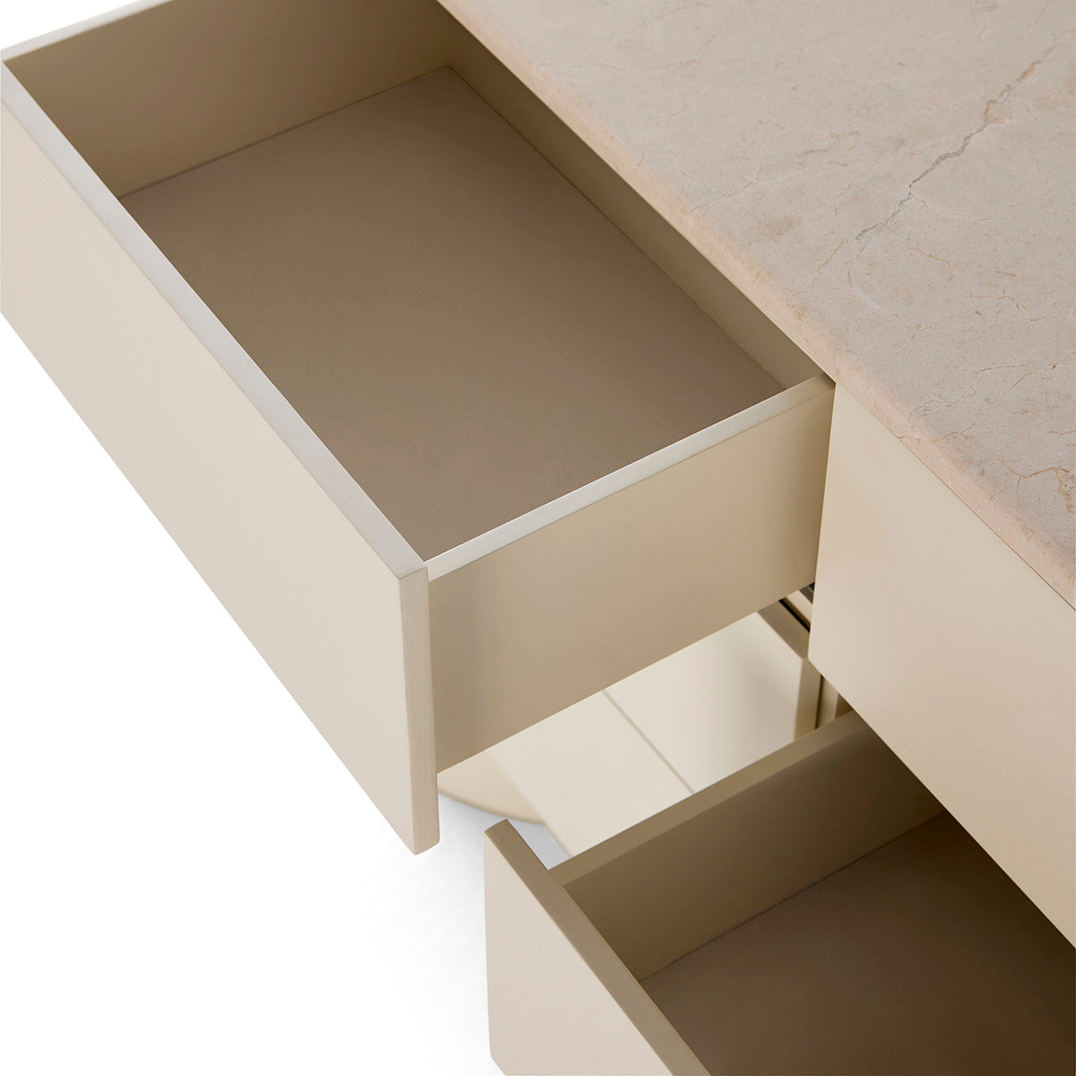 Modern 6-Drawer Dresser with Lacquered Finish - Sturdy Wooden Chest of Drawers for Bedroom, Living Room & Office Organization