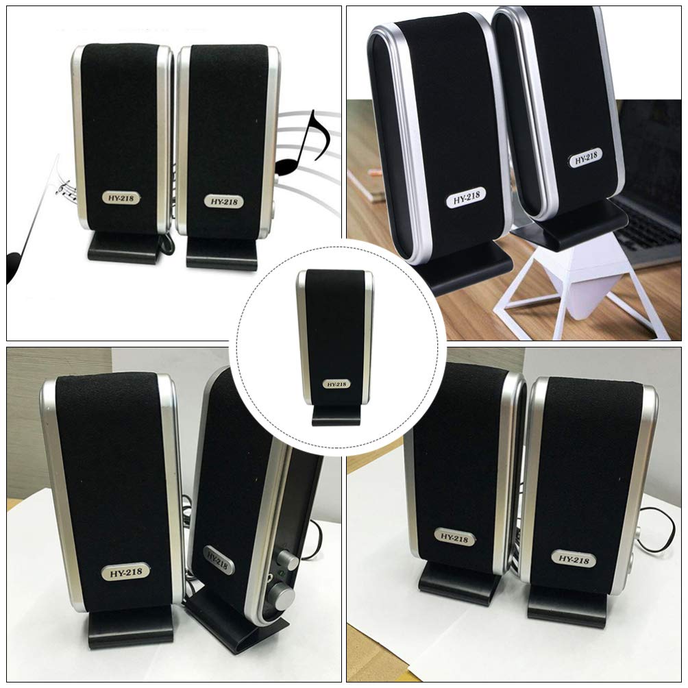 Garneck USB Powered Desktop Speakers - High Sound Quality Multimedia Mini Loudspeaker for Laptop, Computer, Tablet, Phone - Perfect for Home Office, Gaming, and Entertainment