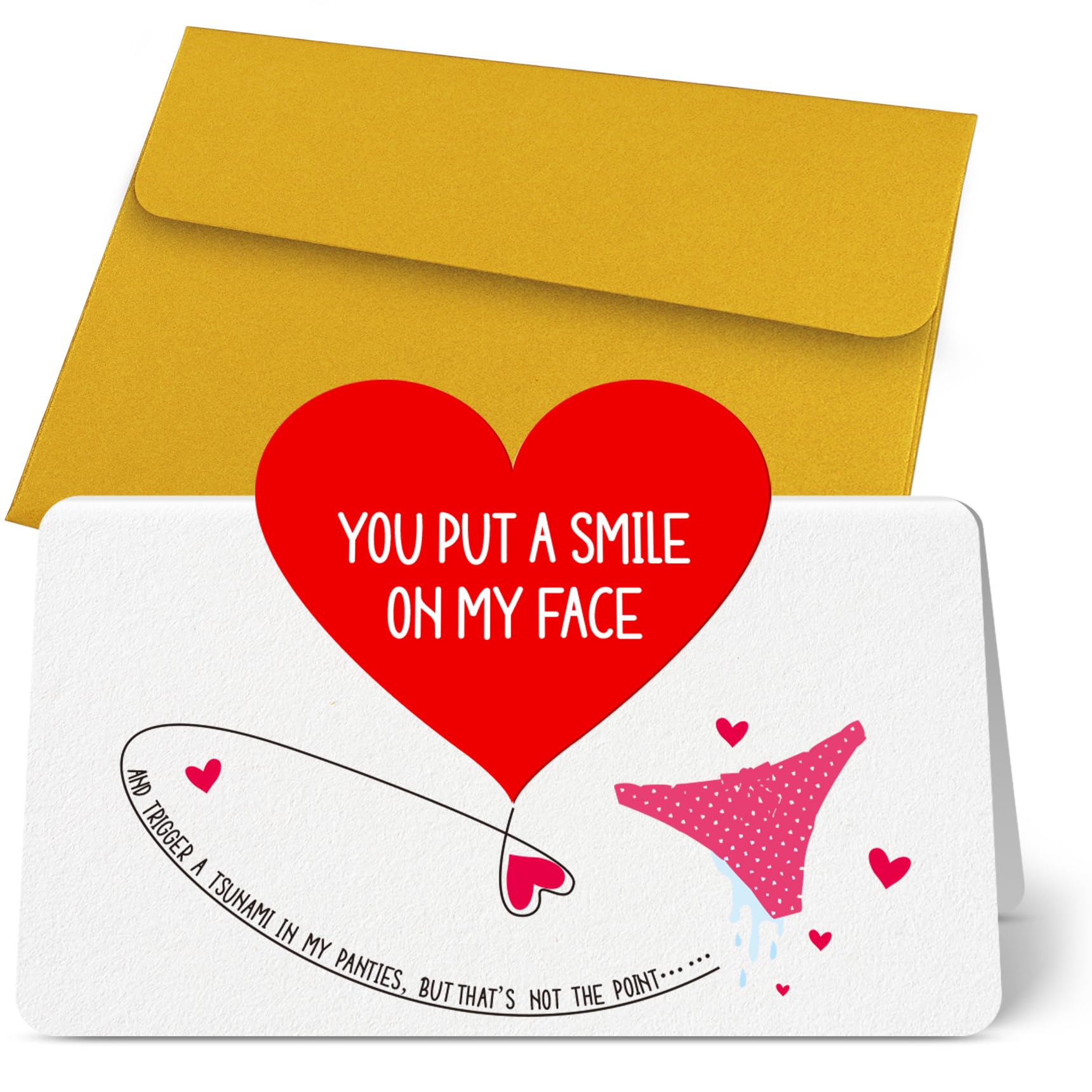 Funny Valentine's Day Card for Men - Naughty Humor Greeting Card Gift for Husband, Boyfriend | Perfect for Birthday, Anniversary, Christmas Stocking Stuffers & Romantic Occasions