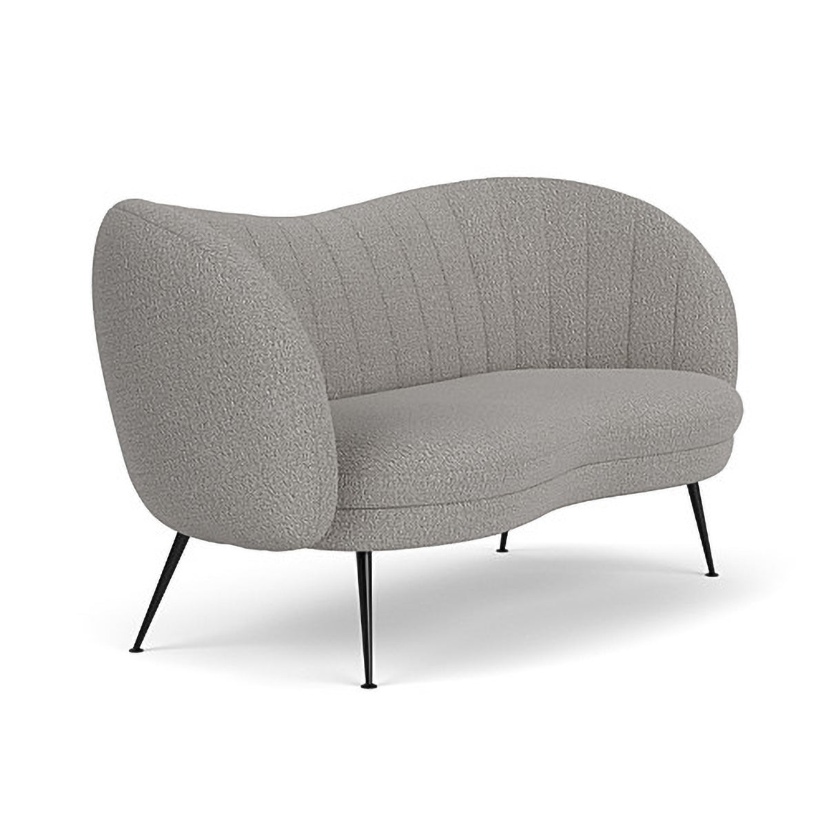 Flora Boucle 2-Seater Sofa - Modern Upholstered Loveseat for Living Room, Bedroom & Small Spaces | Soft Chenille Fabric Couch with Solid Wood Frame