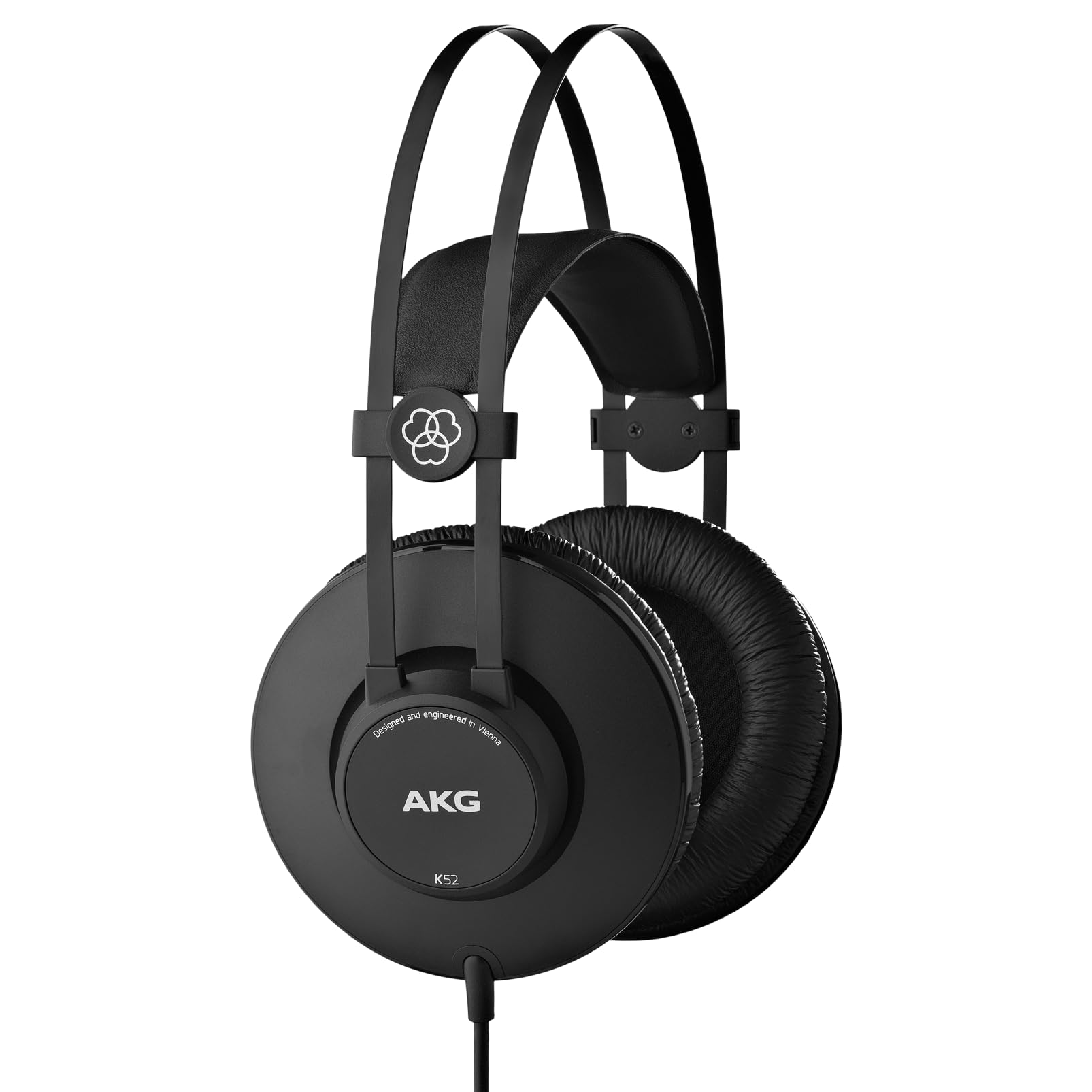 AKG K52 Professional Studio Headphones - Over-Ear, Closed-Back Design for Recording, Mixing & Gaming - High-Quality Sound Isolation & Comfort for Long Sessions