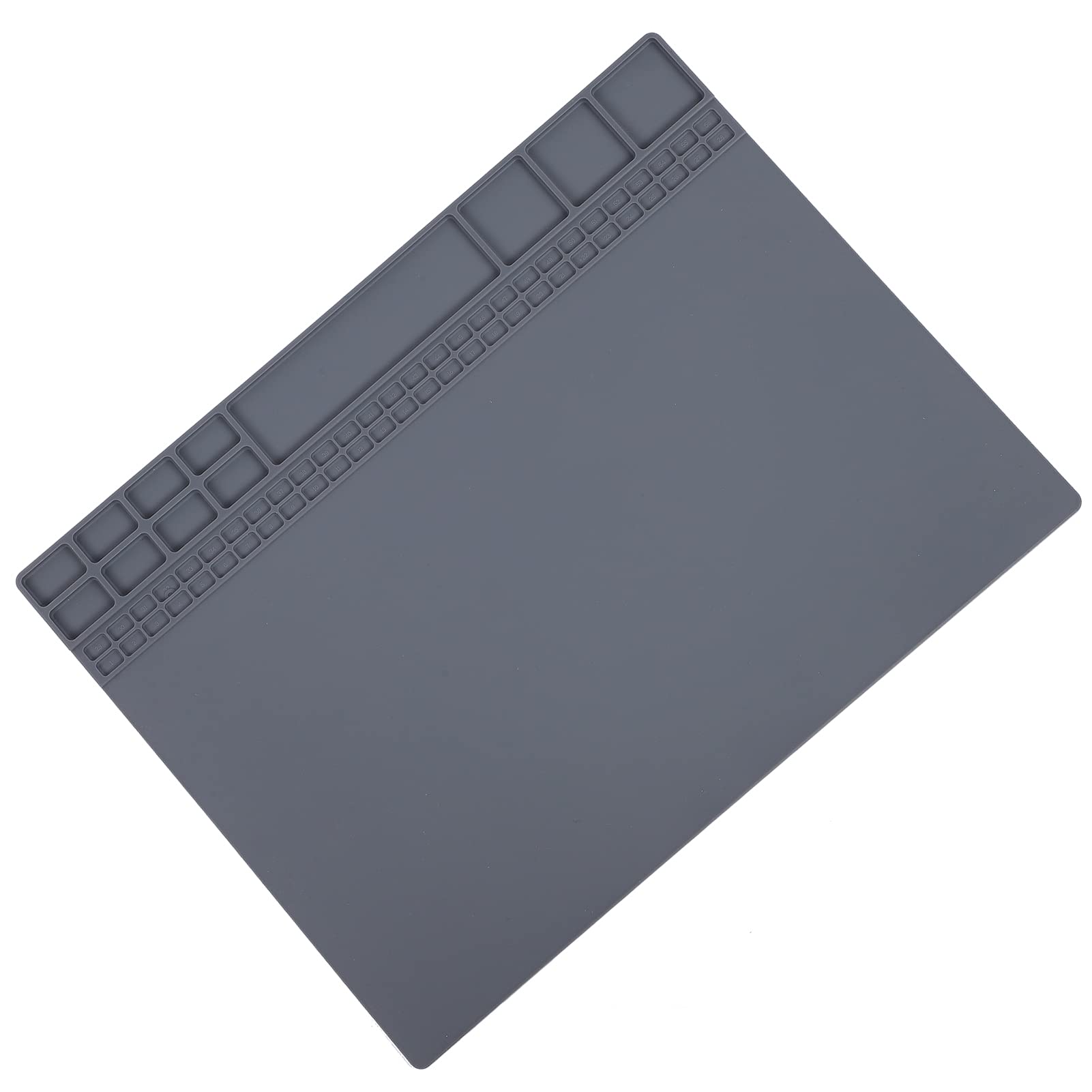 Heat Resistant Repair Pad - Non-Slip Soldering Mat for Electronics, Computers & Phones - Durable Desk Mat for Solder Station (Grey) - Perfect for DIY Repairs, Tech Work & Crafting Projects