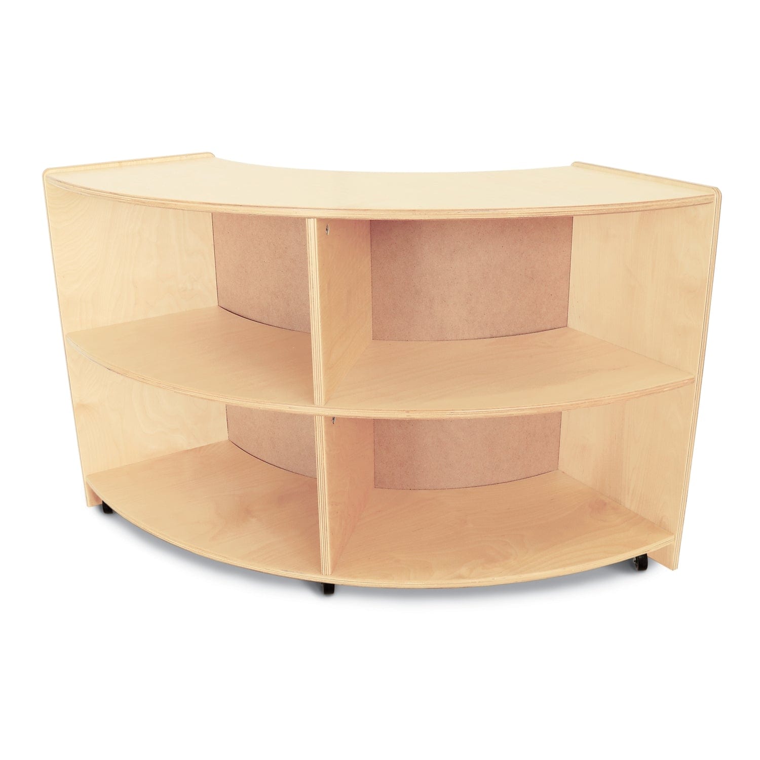 Space-Saving Mobile Storage Cabinet with Curved Design - Perfect for Home, Office, and Dorm Organization