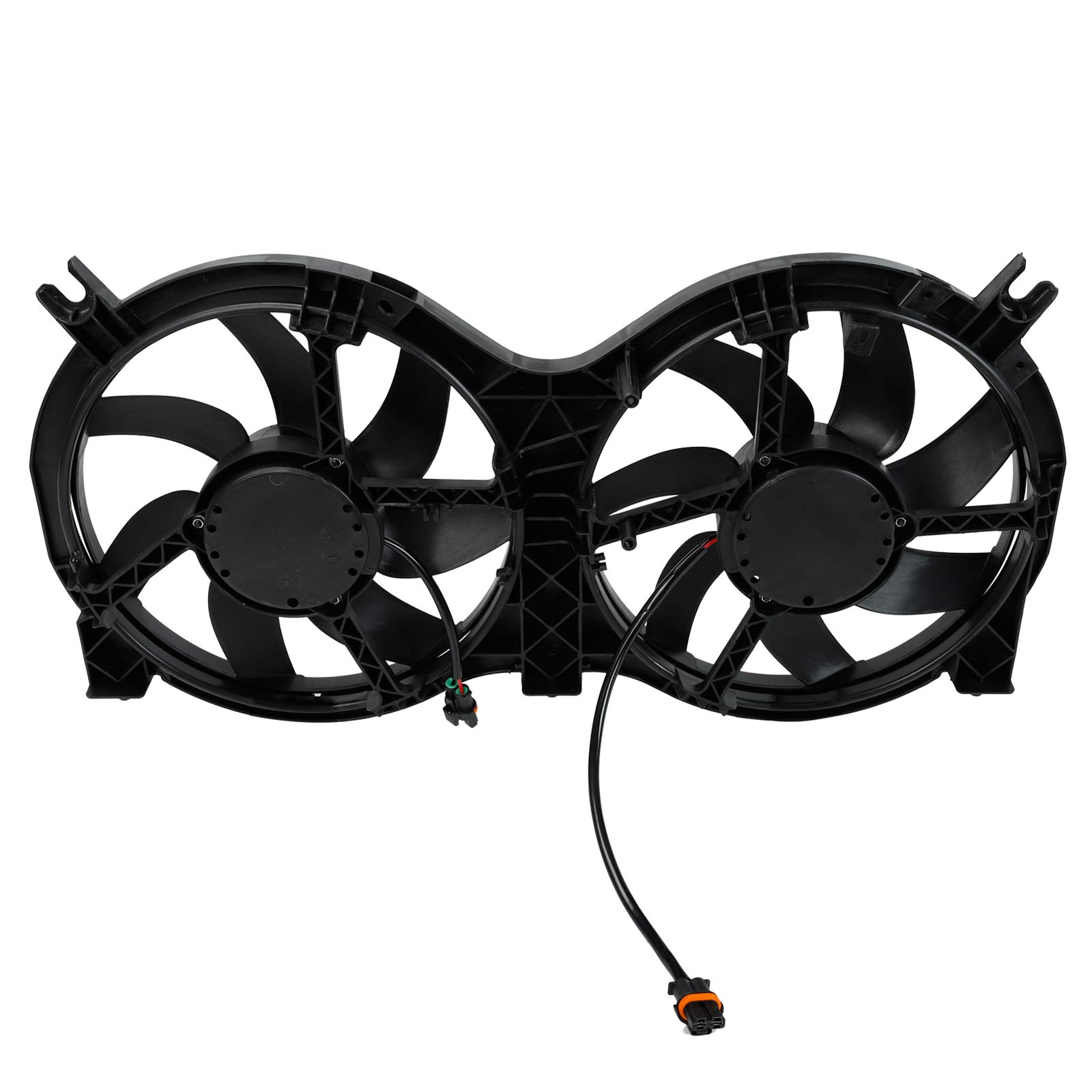 Dual Radiator and Condenser Fan Assembly - Compatible with 2013-2019 Nissan Pathfinder, 2014-2019 Infiniti QX60, 2013 Infiniti JX35 3.5L (Replaces OEM Part NI3115149) | Direct Cooling Replacement | Perfect for Engine Overheating Prevention & AC System Maintenance