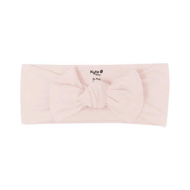 Kyte Baby Bow Headband - Soft Blush Pink Hair Accessory for Newborns & Toddlers - Perfect for Photos, Parties & Everyday Outfits