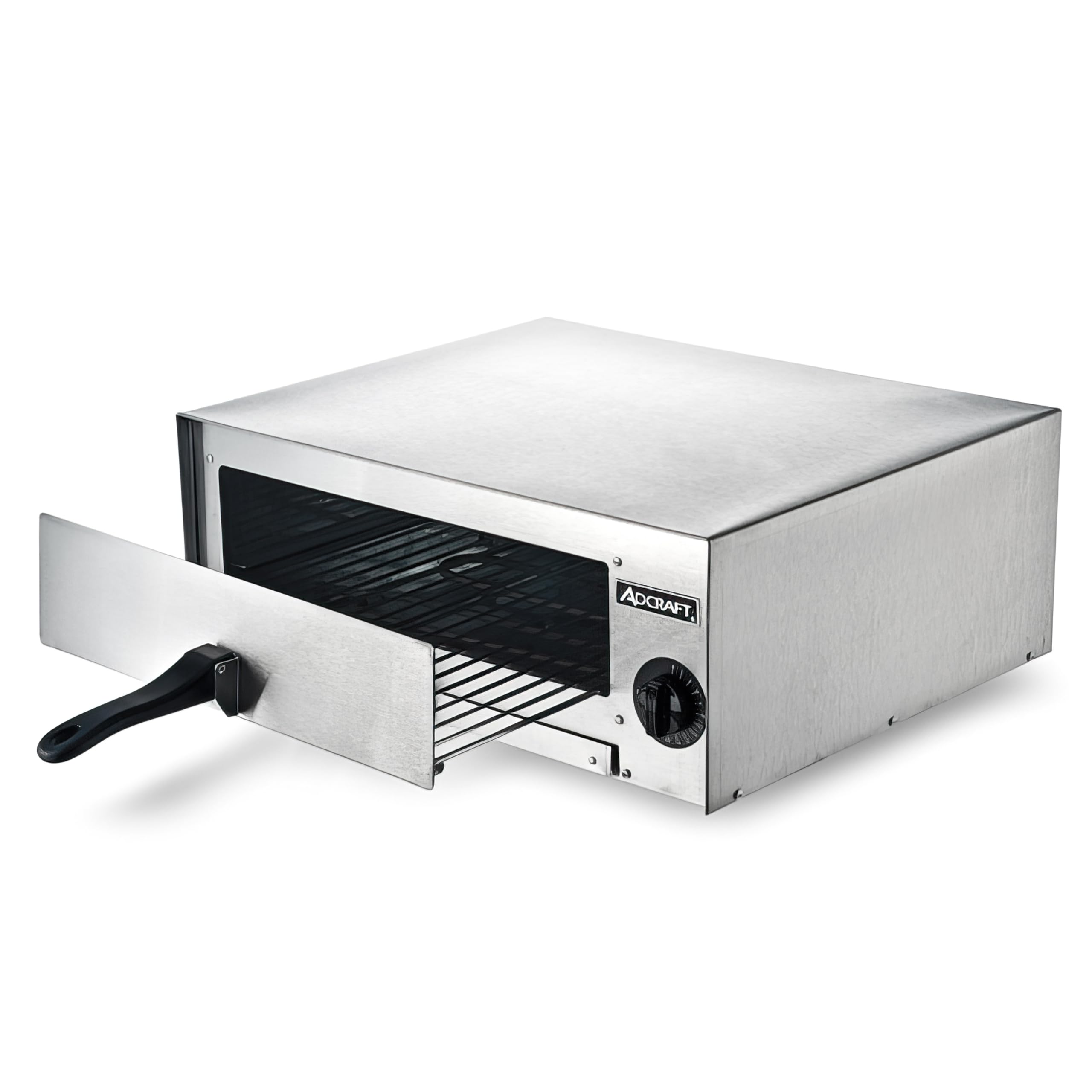 Adcraft CK-2 Commercial Countertop Pizza Oven & Snack Warmer - 1450W Stainless Steel Electric Oven, 120V - Perfect for Pizzerias, Cafes & Home Kitchens