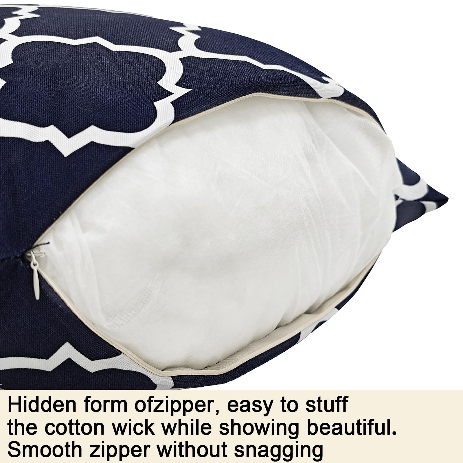 Waterproof Outdoor Pillow Covers Set of 2 - 18x18 Inch Decorative Throw Pillow Covers for Patio Furniture, Couch, Sofa & Bed - All-Weather Home Decor for Backyard, Porch & Living Room