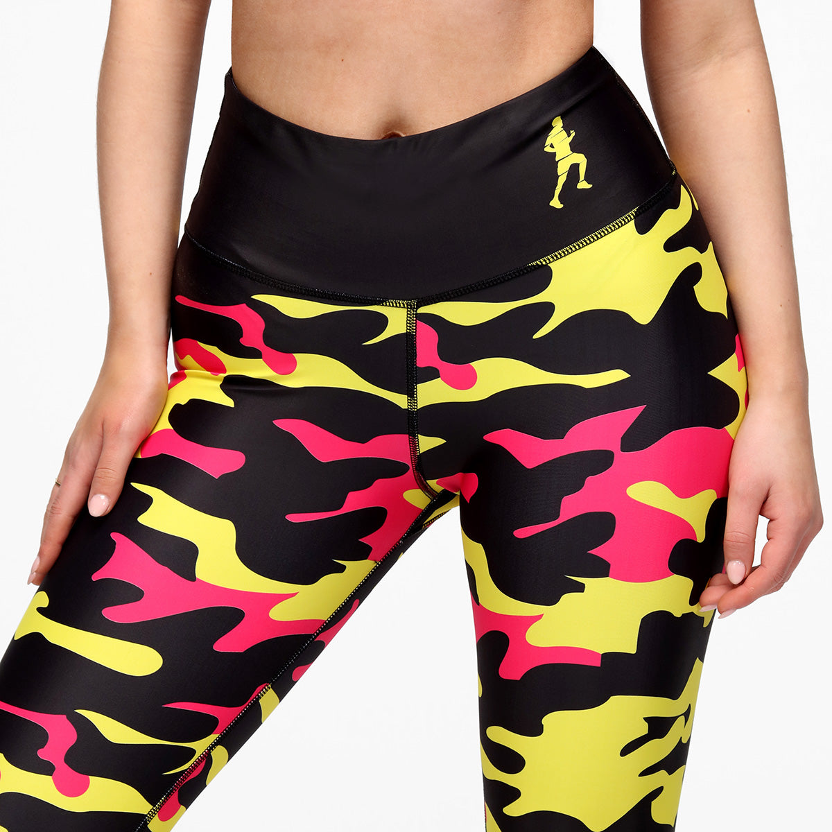 LLHM Camouflage Leggings for Women - High Waist Yoga Pants with Landmark Print - Perfect for Workout, Running & Outdoor Activities
