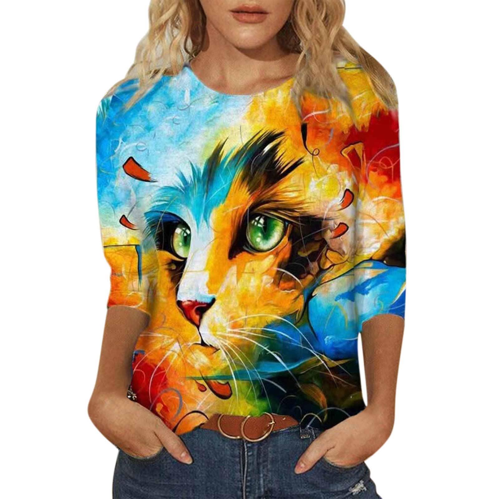 NIANTIE Women's Trendy Short Sleeve T-Shirts - Loose Fit Crewneck Casual Tunic Tops for Everyday Wear | Perfect for Work, Weekend Outings & Summer Fashion