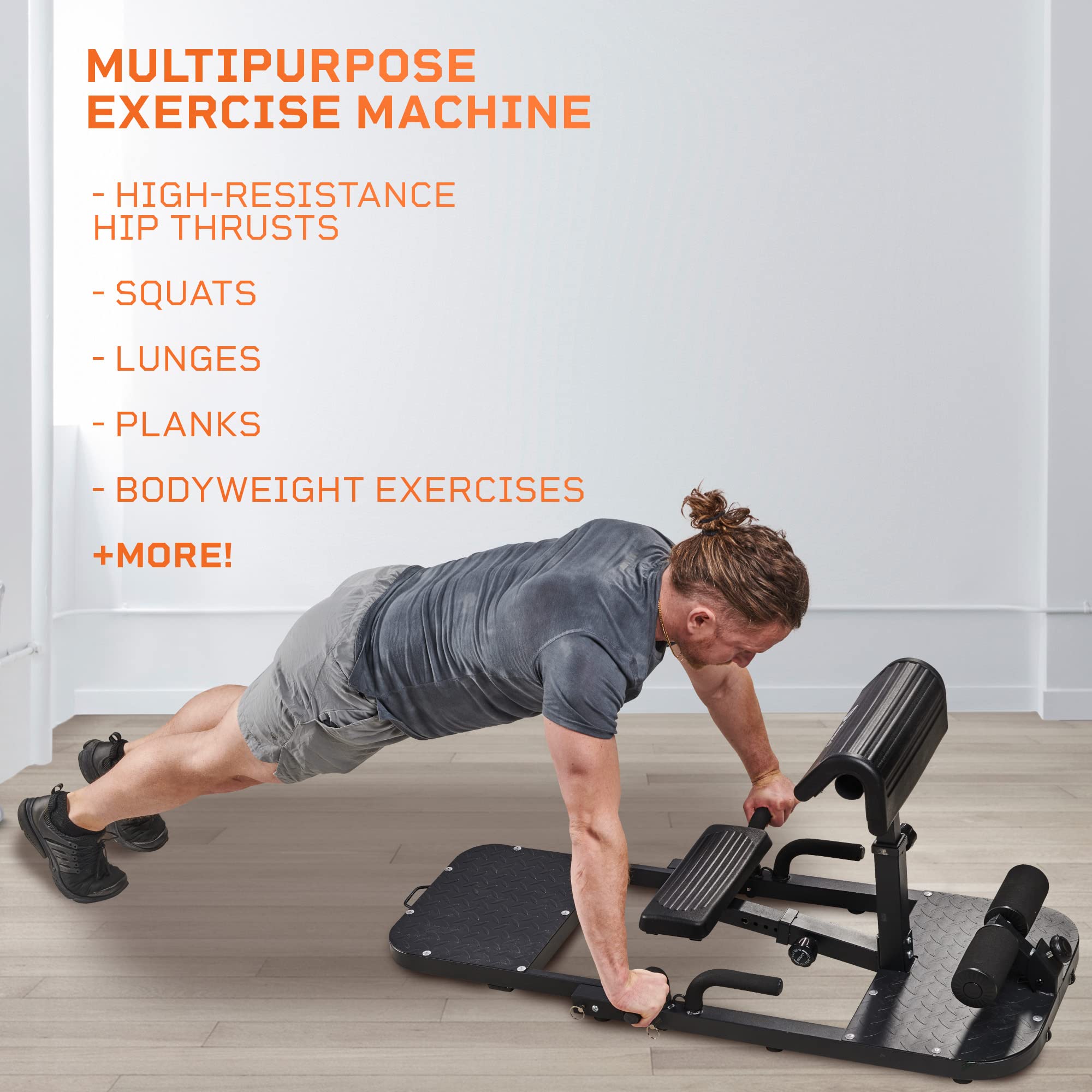 LifePro GluteBlast Hip Thrust Machine - Premium Home Gym Equipment for Glutes, Hips & Thighs with Resistance Bands - Squat & Glute Workout Bench for Strength Training | Perfect for Home Workouts, Booty Building & Leg Day Exercises