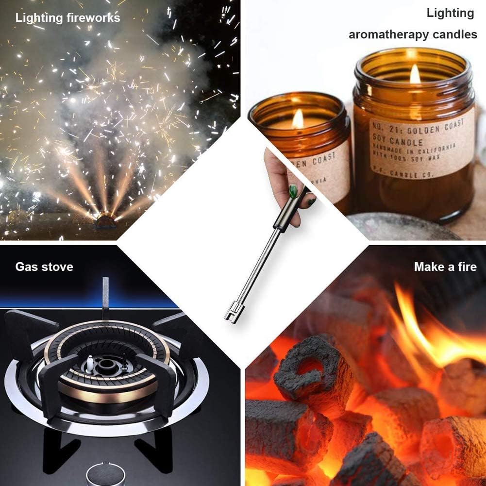 SHUWANJIA Plasma Rechargeable Electric Lighter - Windproof, 360° Flexible, USB Charging for Kitchen, BBQ, Candles, Pooja, Camping & Outdoor Use - Multi-Color Flameless Lighter (Ideal for Home, Travel & Emergency Lighting)