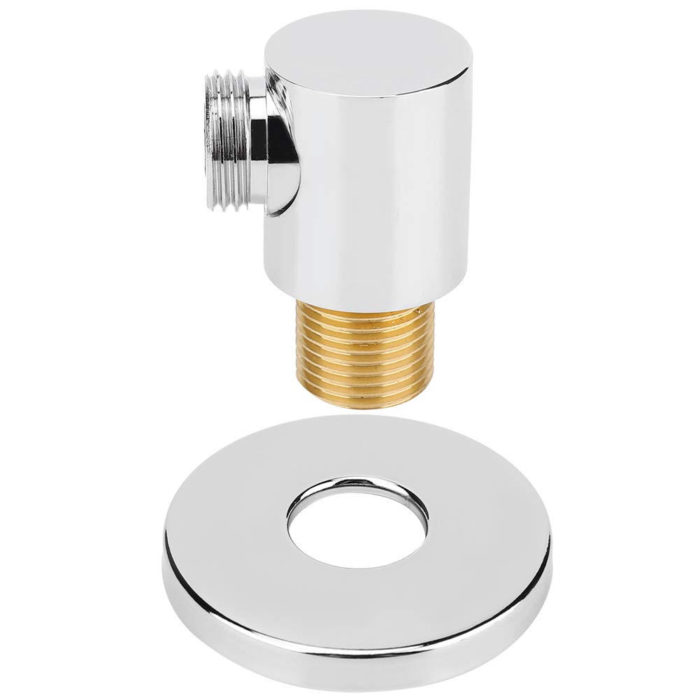 DERCLIVE Copper Wall-Mounted Shower Hose Connector - G1/2 Inch Brass Bathroom Fitting for Shower Head & Faucet - Durable Water Supply Elbow for Home, Hotel & Spa Bathroom Renovation