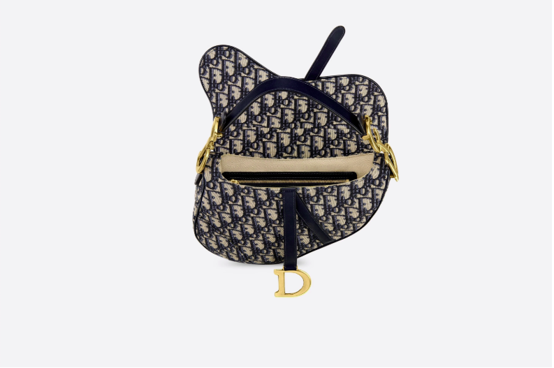 Dior Blue Oblique Saddle Bag for Women | Luxury Designer Crossbody Handbag | Perfect for Parties, Date Nights & Special Occasions