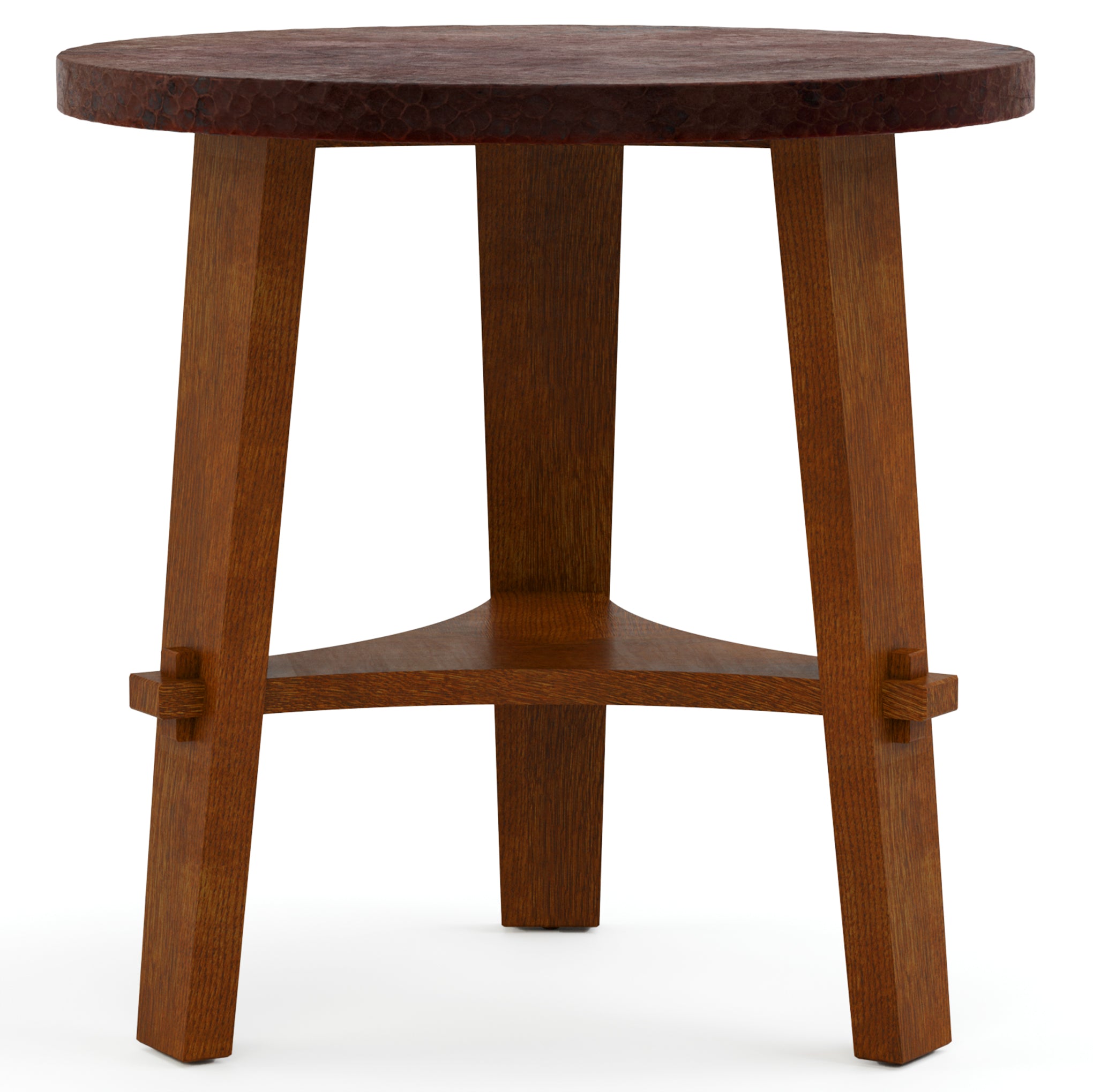 Copper Top Side Table - Modern End Table for Living Room, Bedroom & Office - Stylish Accent Table with Metal Frame - Perfect for Coffee, Books & Decor