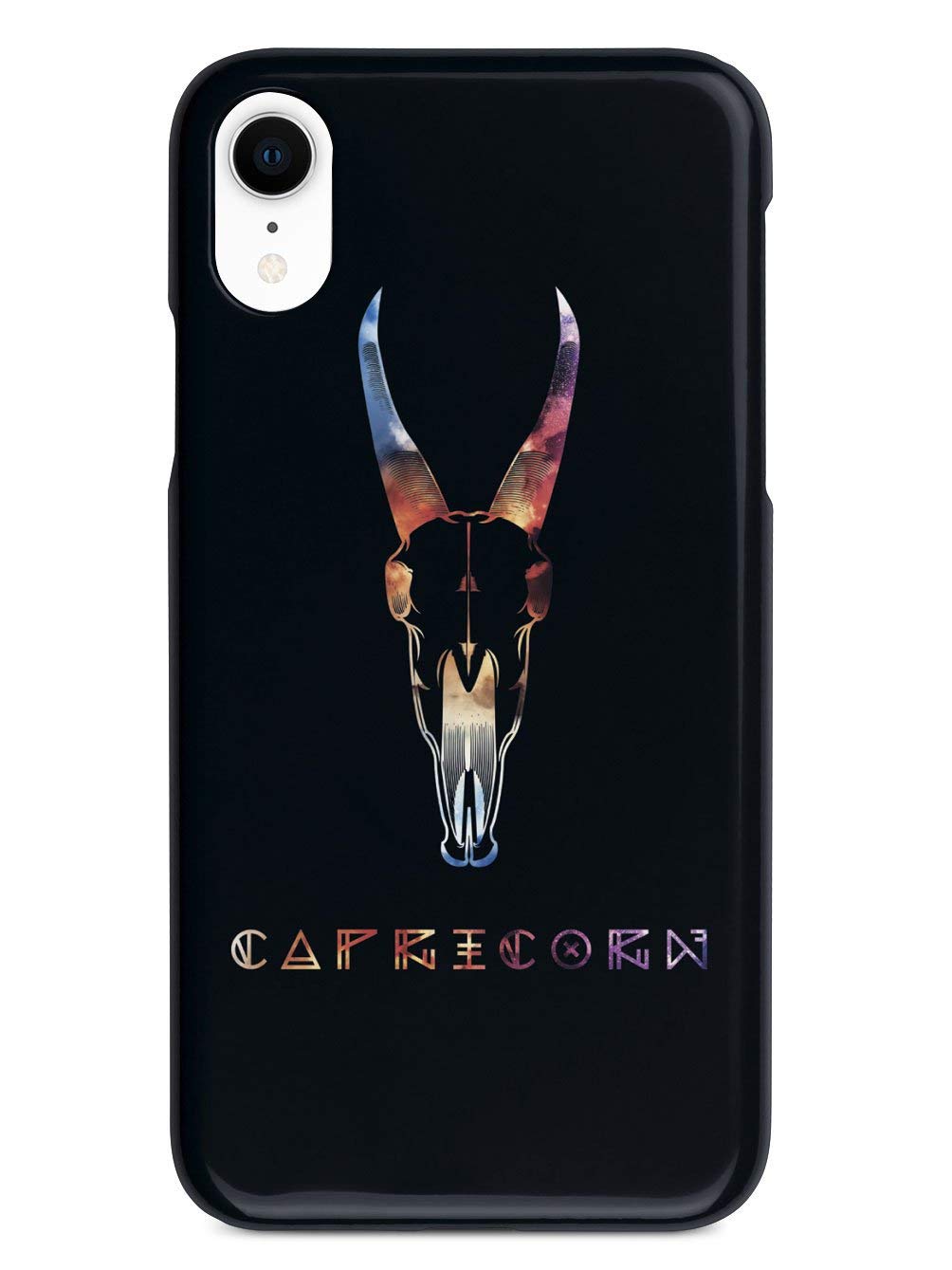 Premium 3D Textured Protective Phone Case for Apple iPhone XR - Inspired Cosmic Zodiac Capricorn Design - Shockproof & Slim Fit Cover - Perfect for Daily Use, Travel & Gifts