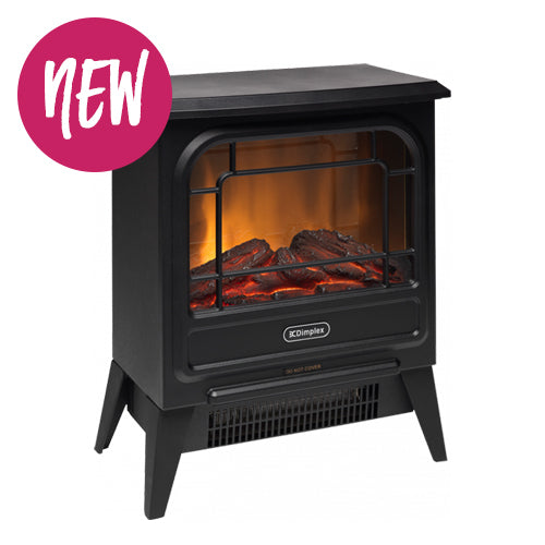 Dimplex MCFSTV12 AU 1.2kW Electric Micro Stove Heater - Portable Space Heater for Home, Office & Cabin Use