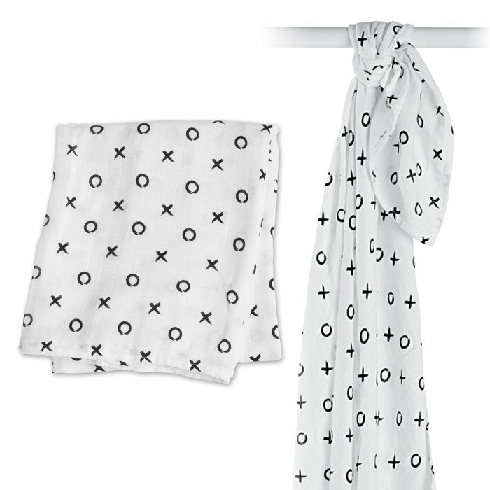 Lulujo Bamboo Modern Collection Swaddle Blankets - Soft & Breathable Baby Wrap for Newborns - Perfect for Swaddling, Nursing, and Stroller Use
