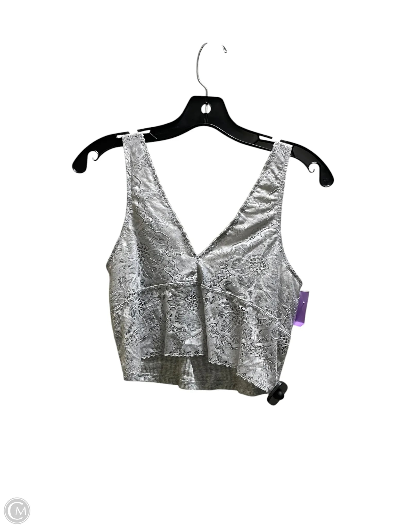 Aerie Women's Grey Athletic Sports Bra - Size Large - Perfect for Yoga, Running & Gym Workouts