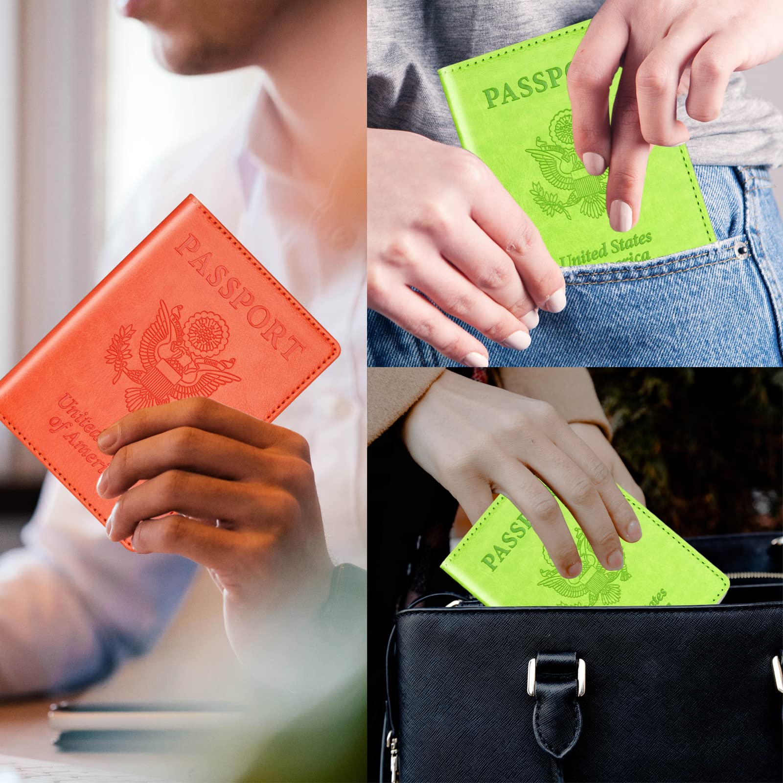 Colorful Passport Holder for Travel - Cruise Essentials for Family & Couples