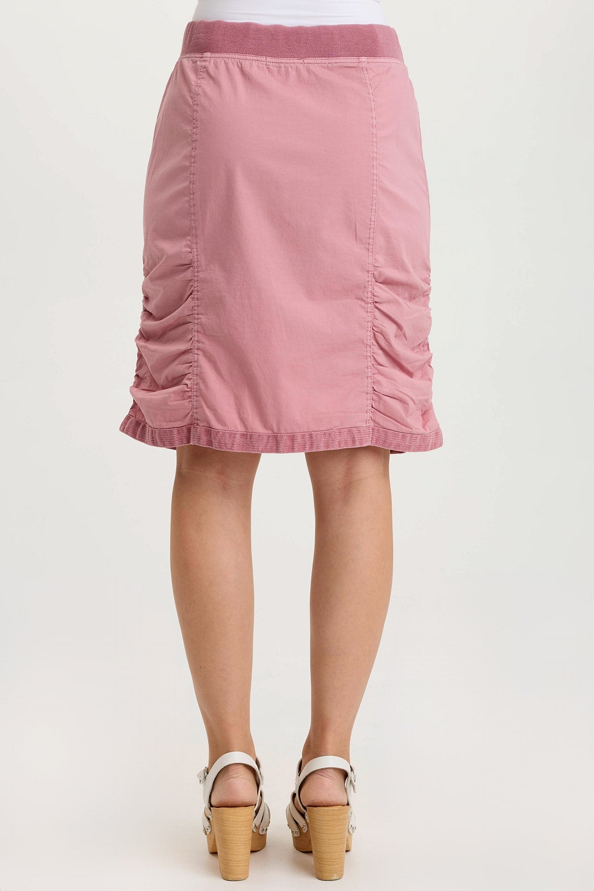 Tozie Poplin Ruched Panel Drawstring Mini Skirt - Women's Casual Summer Skirt with Adjustable Waist | Perfect for Beach, Vacation & Date Night Outfits