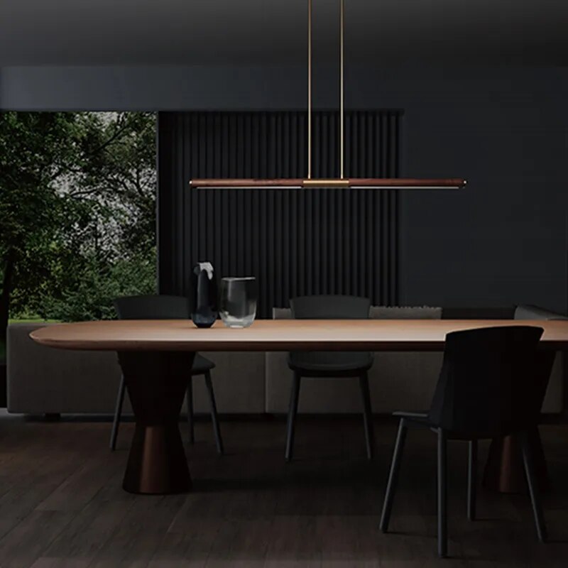 Solid Oak Wood Kitchen Island with Built-in LED Light Bar - Modern Farmhouse Style for Cooking, Dining & Entertaining