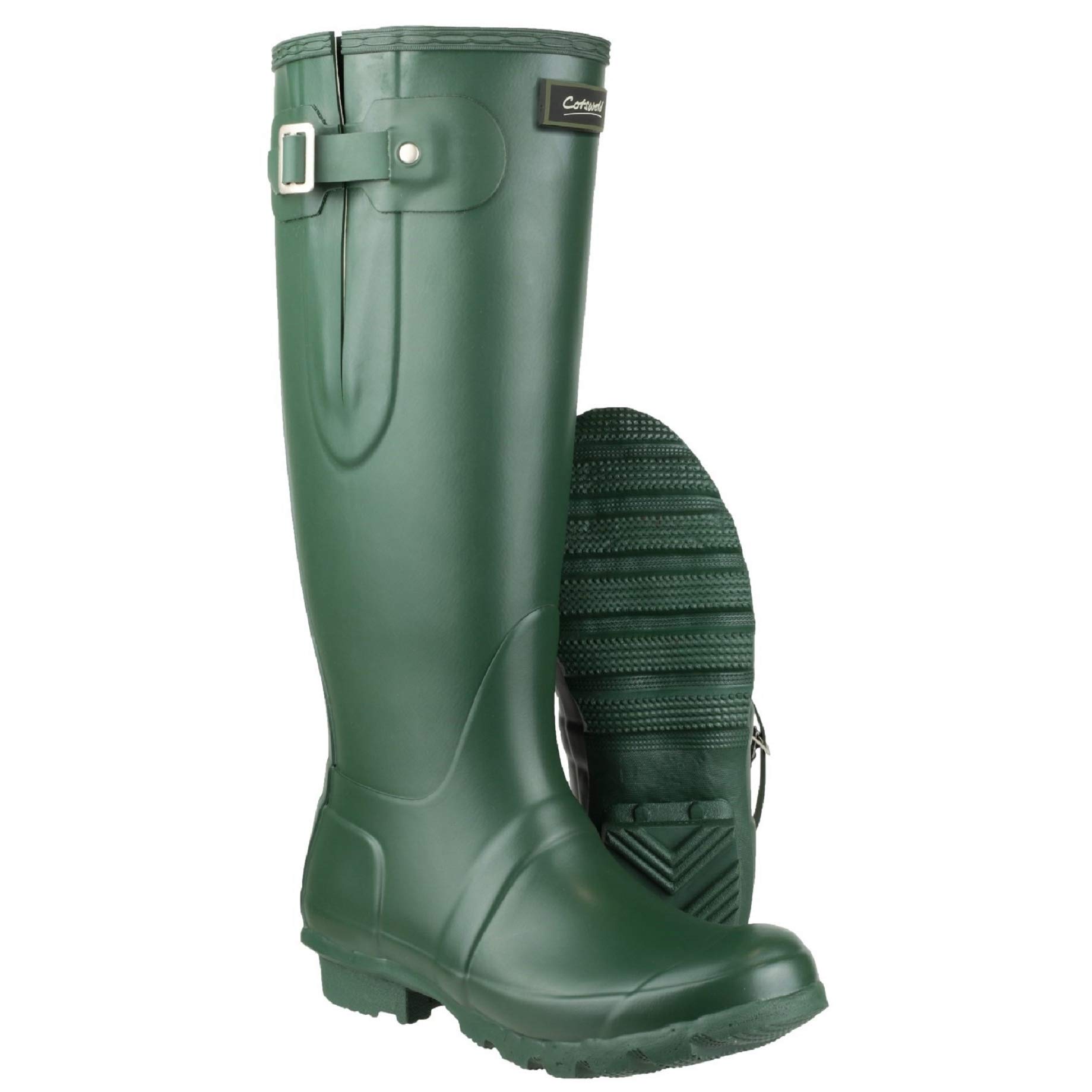 Unisex Green Rubber Windsor Wellingtons Rain Boots - Size 5 US - Waterproof Garden & Outdoor Shoes for Men & Women - Perfect for Rainy Days, Farm Work, and Outdoor Adventures