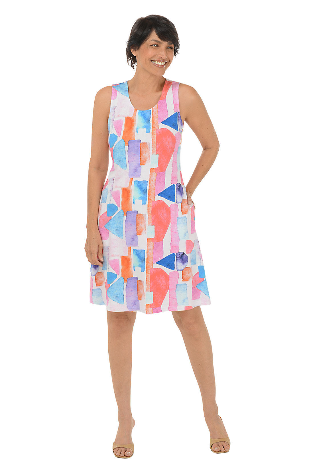 Tracy Women's Sleeveless Tank Dress - Casual Summer Dress for Beach, Vacation & Everyday Wear