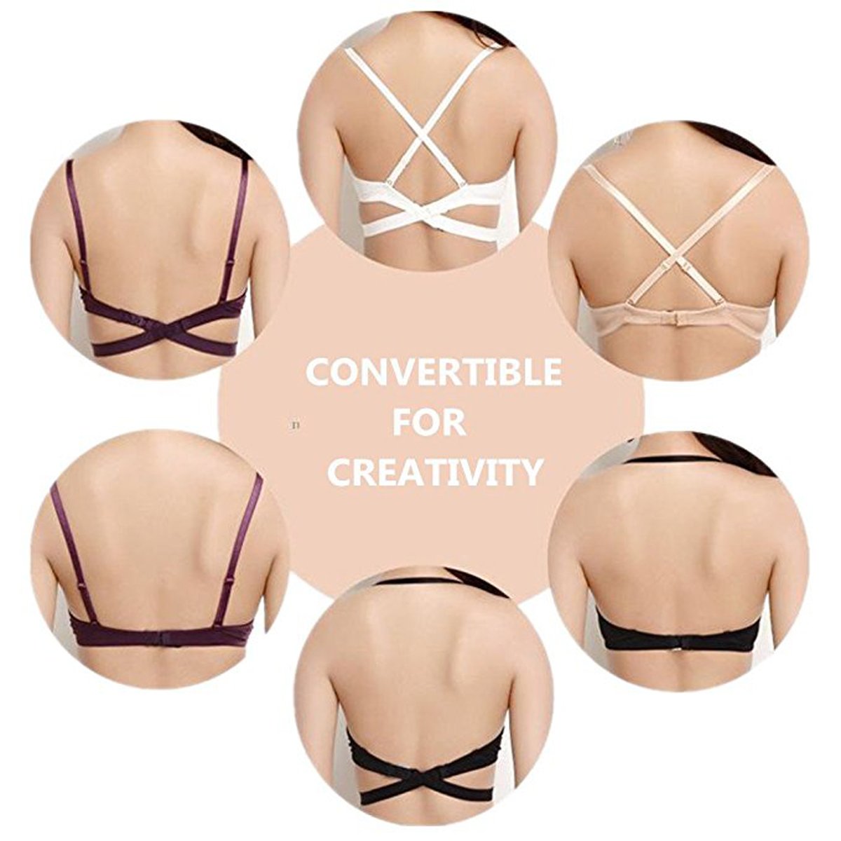 Push Up Deep Plunge Bra for Women - Sexy Shelf Bra with Underwire, Multiway Strapless Convertible Lingerie | Perfect for Evening Wear, Club Outfits & Special Occasions