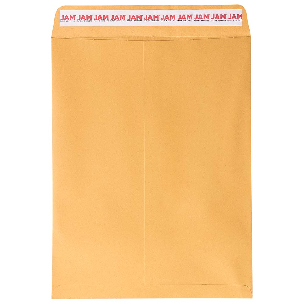 JAM PAPER 10 x 13 Inch Peel & Seal Open End Catalog Envelopes - Premium Brown Kraft Manila Paper - 250 Bulk Envelopes per Box | Perfect for Mailing, Business Documents & Office Supplies