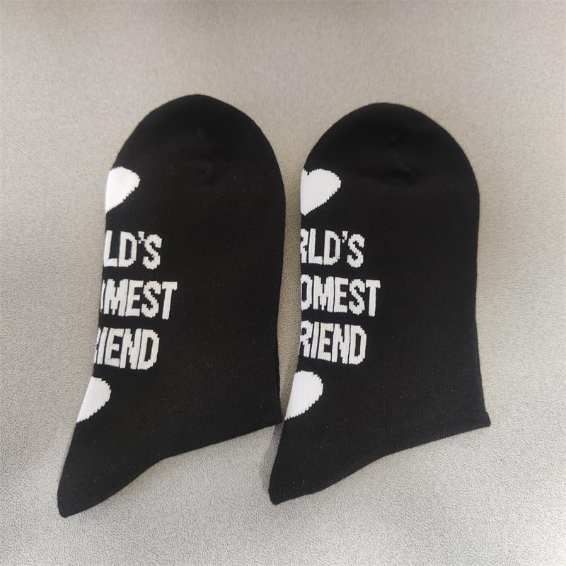 Awesome Boyfriend Socks - Funny & Cute Gift for Him - Anniversary, Valentine's Day & Christmas Presents - Perfect for Couples & Romantic Occasions