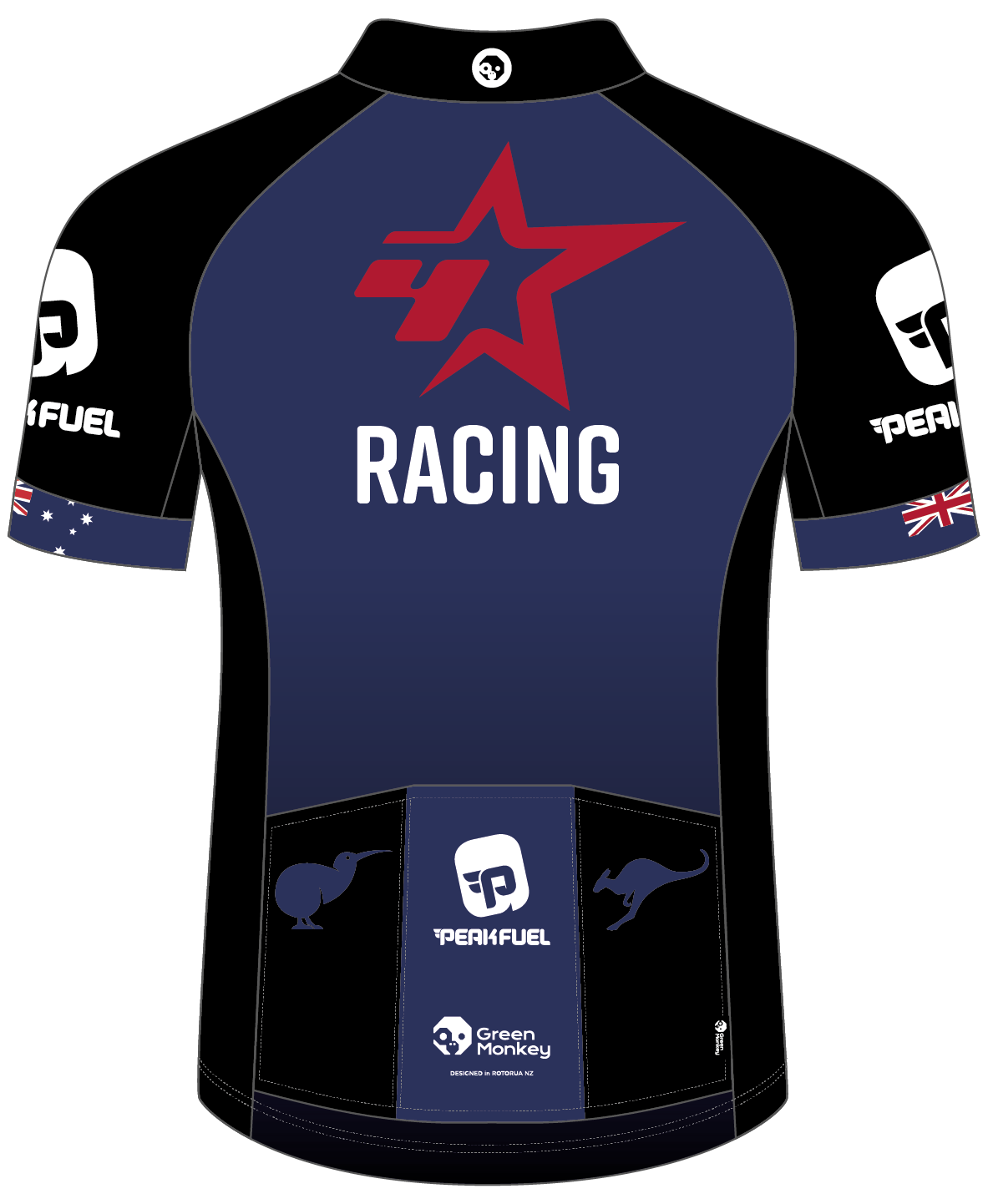 Four Star Racing Club Fit Jersey - High Performance Cycling & Running Shirt for Men & Women - Perfect for Road Biking, Triathlon & Outdoor Sports