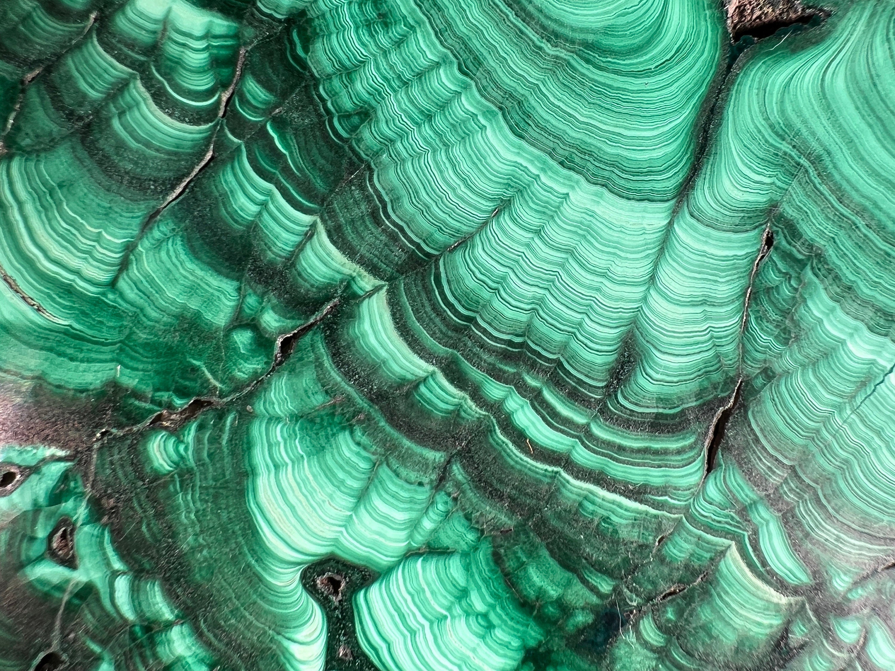 Natural Malachite Crystal Slab - Premium Green Malachite Stone for Jewelry Making, Unique Handcrafted Gifts & Home Decor (50415) | Perfect for DIY Crafts, Crystal Healing & Spiritual Decorations