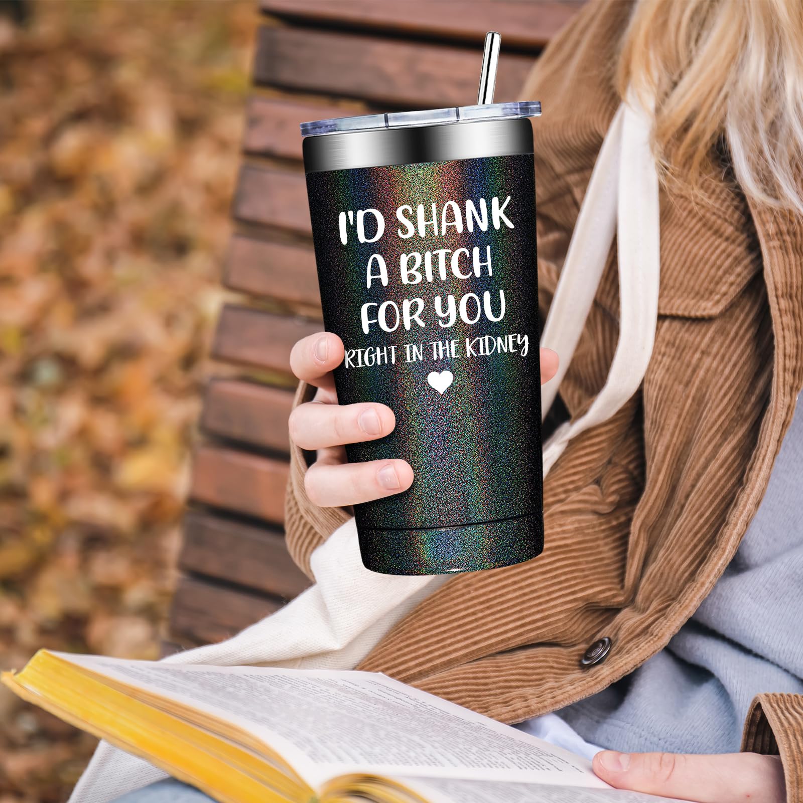 BIRGILT 20oz Stainless Steel Tumbler - Funny Best Friend Gift for Women, Mom, Sister | Birthday, Mother's Day, Friendship, Administrative Professional Day Gift | Perfect for Coffee, Tea & Office Use