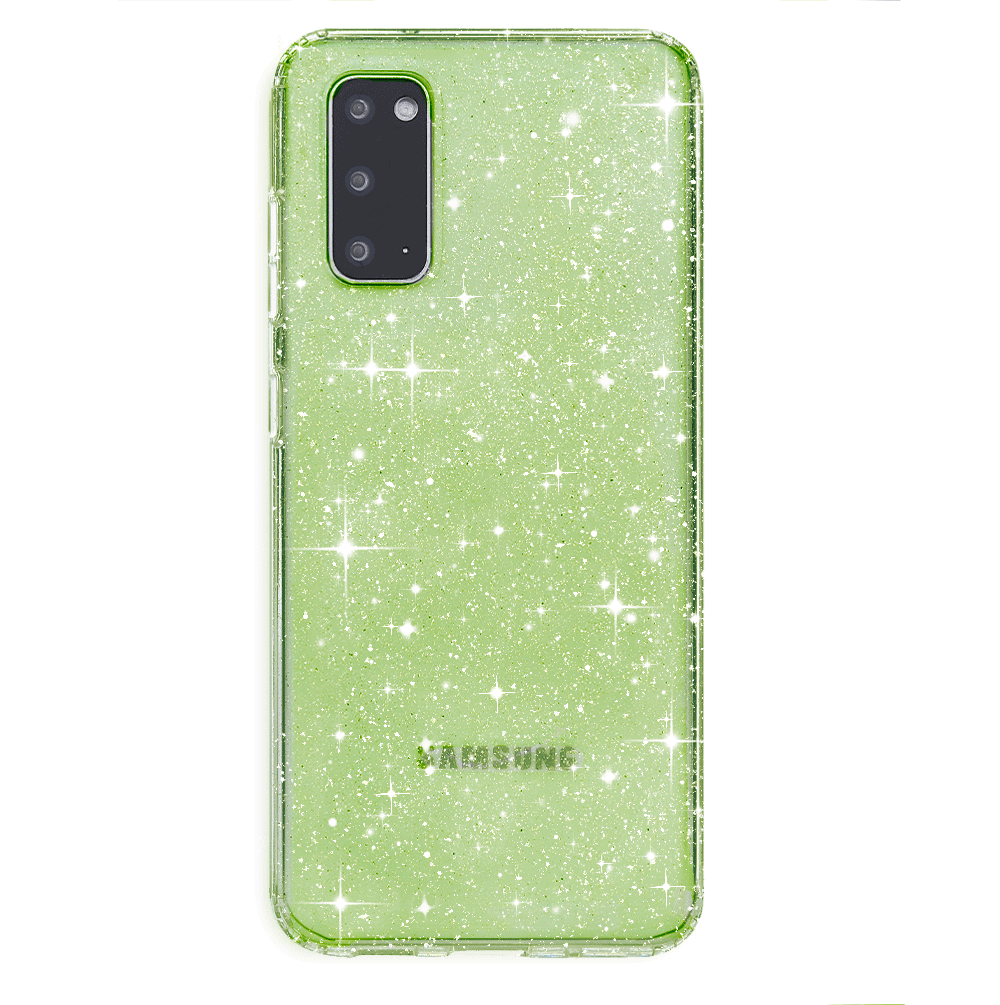 Samsung Galaxy Phone Case with Lime Stardust Design - Trendy Protective Cover for Everyday Use, Travel & Work