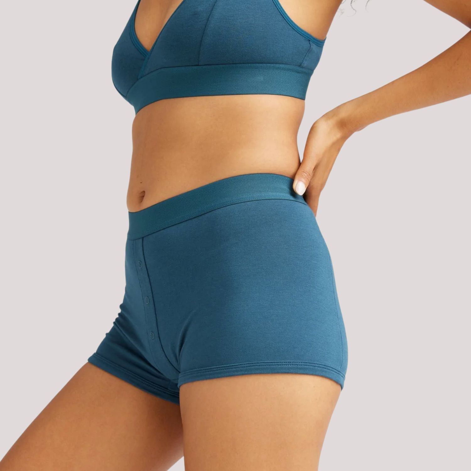 **Men's Comfortable Boxer Briefs - Moisture Wicking & Breathable Underwear for Daily Wear (Reflecting Pond Design) - Perfect for Workout, Lounge & Travel**