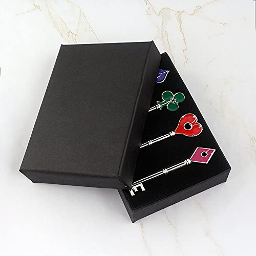 SONGCHANGJEWELRY Game Remake Keys Set - 4 pcs RPD Keys Collection for Game Fans & Kids, Perfect for Cosplay, Gift Giving, and Display