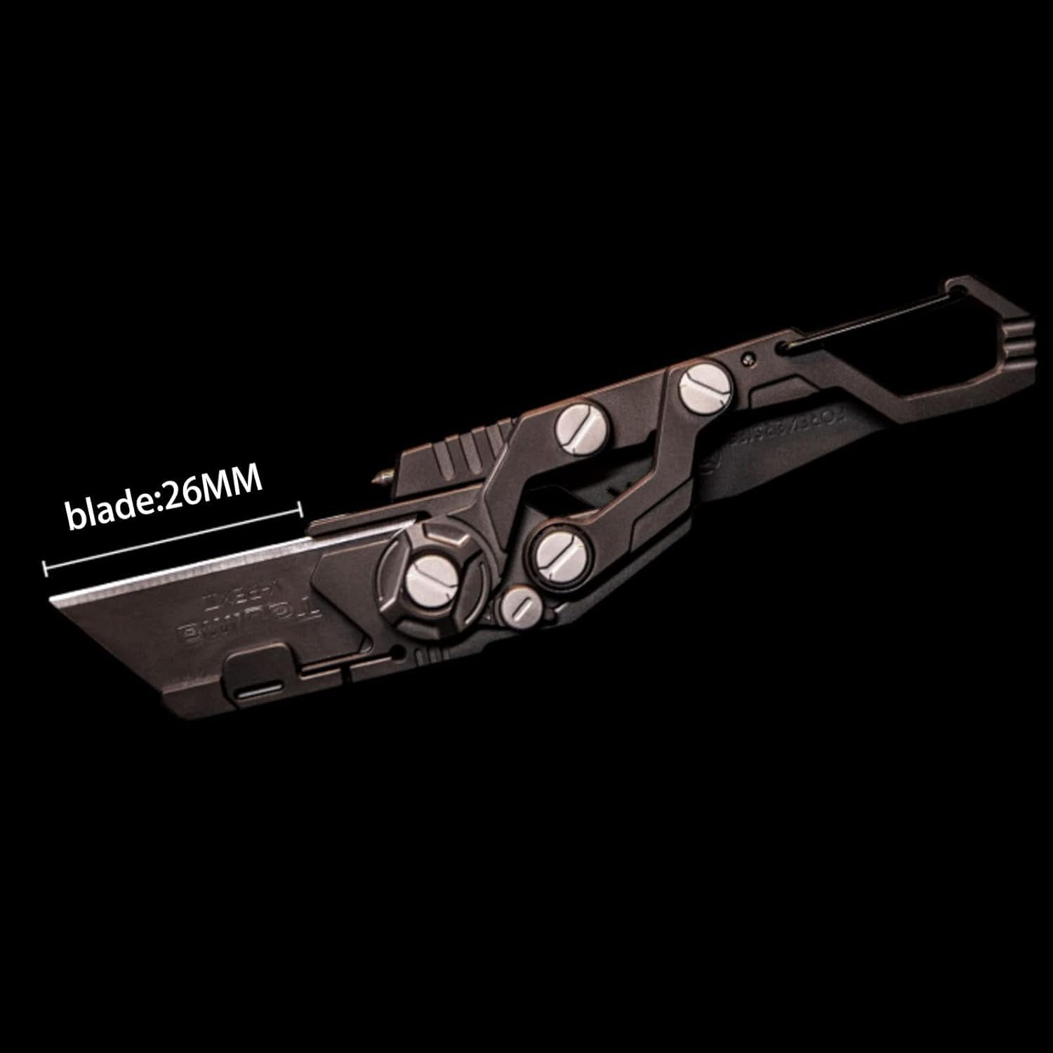 Premium Titanium Quick-Open Grouper Utility Pocket Knife - Fishing, EDC & Outdoor Knife with Kinematic Pivot Action & Safety Lock | Perfect for Camping, Hiking, Survival & Everyday Carry