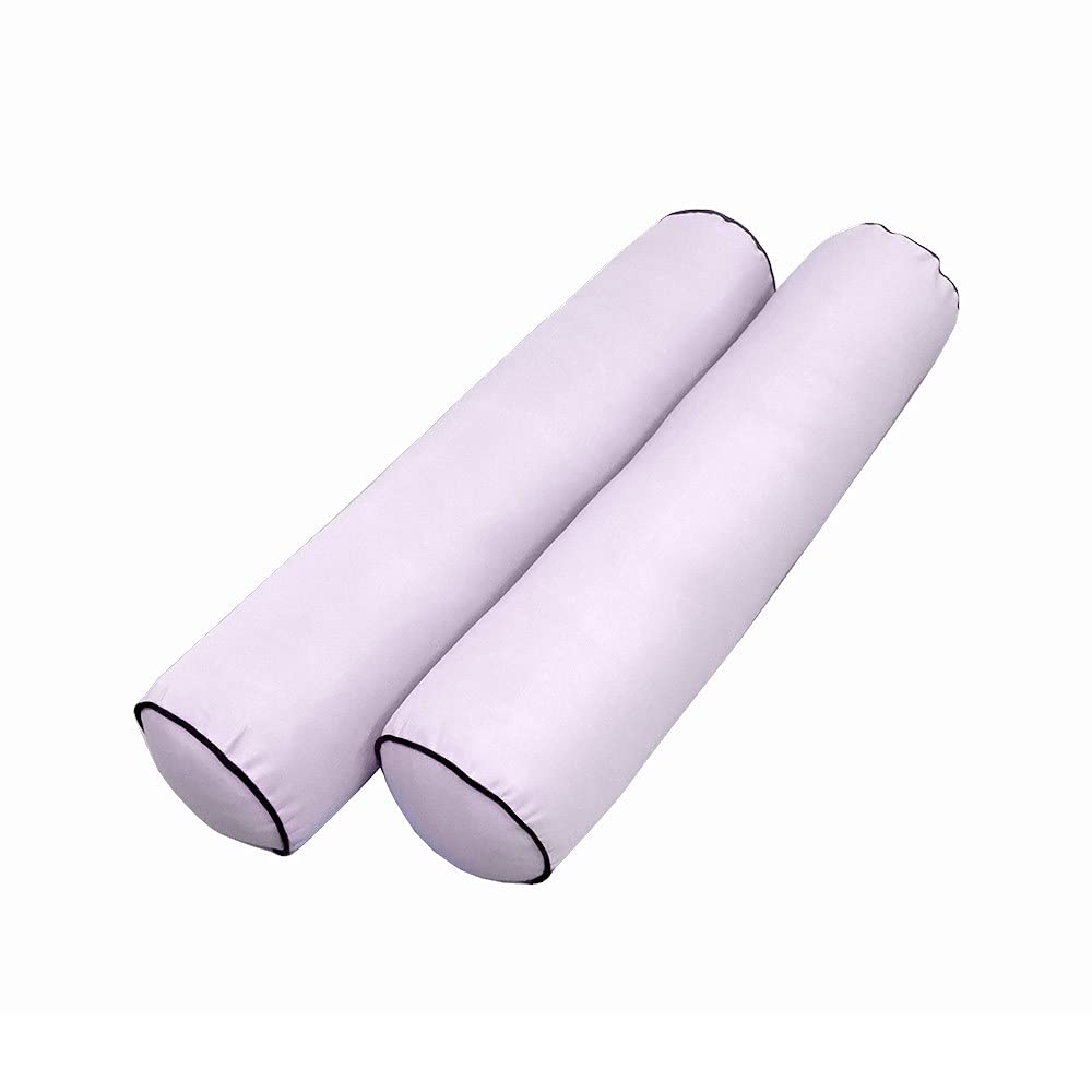 Prolinemax S5 Outdoor Daybed Mattress Bolster Pillow Covers with Contrast Pipe Trim - Waterproof Slipcover Only (Full Size AD107) for Patio, Poolside & Garden Furniture Protection