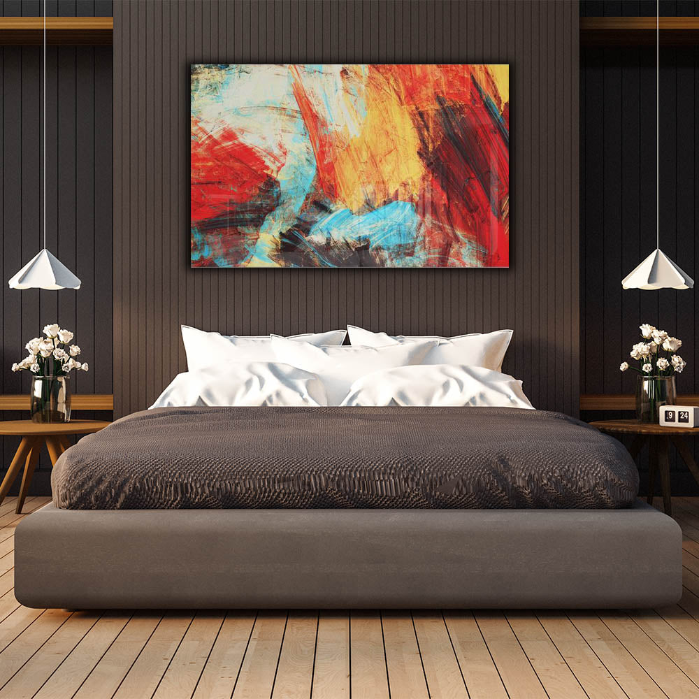 Abstract IV Art Print - Modern Abstract Wall Decor for Living Room, Bedroom & Office - Premium Canvas Painting for Home & Office Decoration - Perfect for Gifts & Interior Design