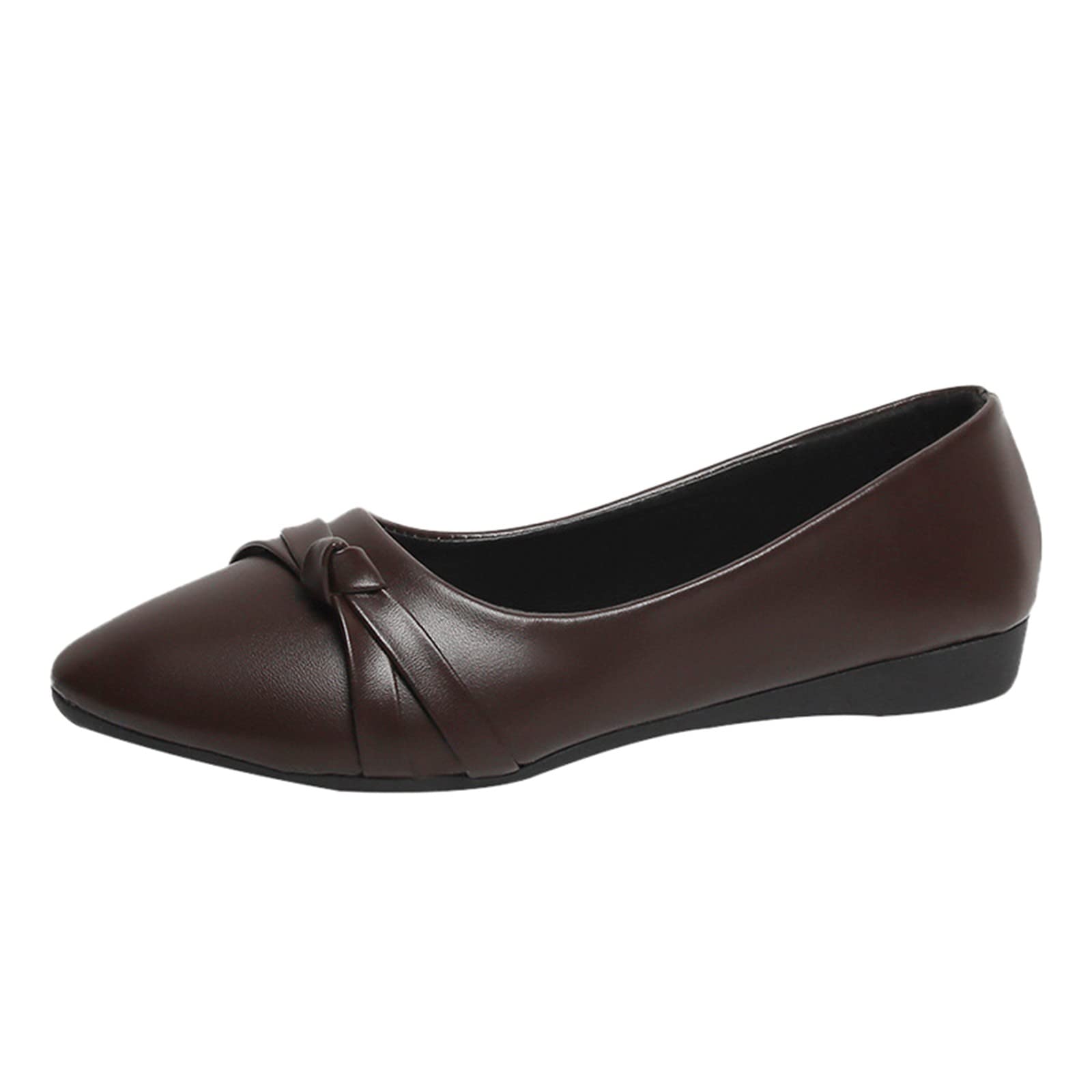 Breathable Slip-On Work Shoes for Women - Comfortable Outdoor Casual & Walking Shoes - Fashionable Leisure Shoes for Women (Brown, Size 9) - Perfect for Work, Walking, Travel & Daily Wear