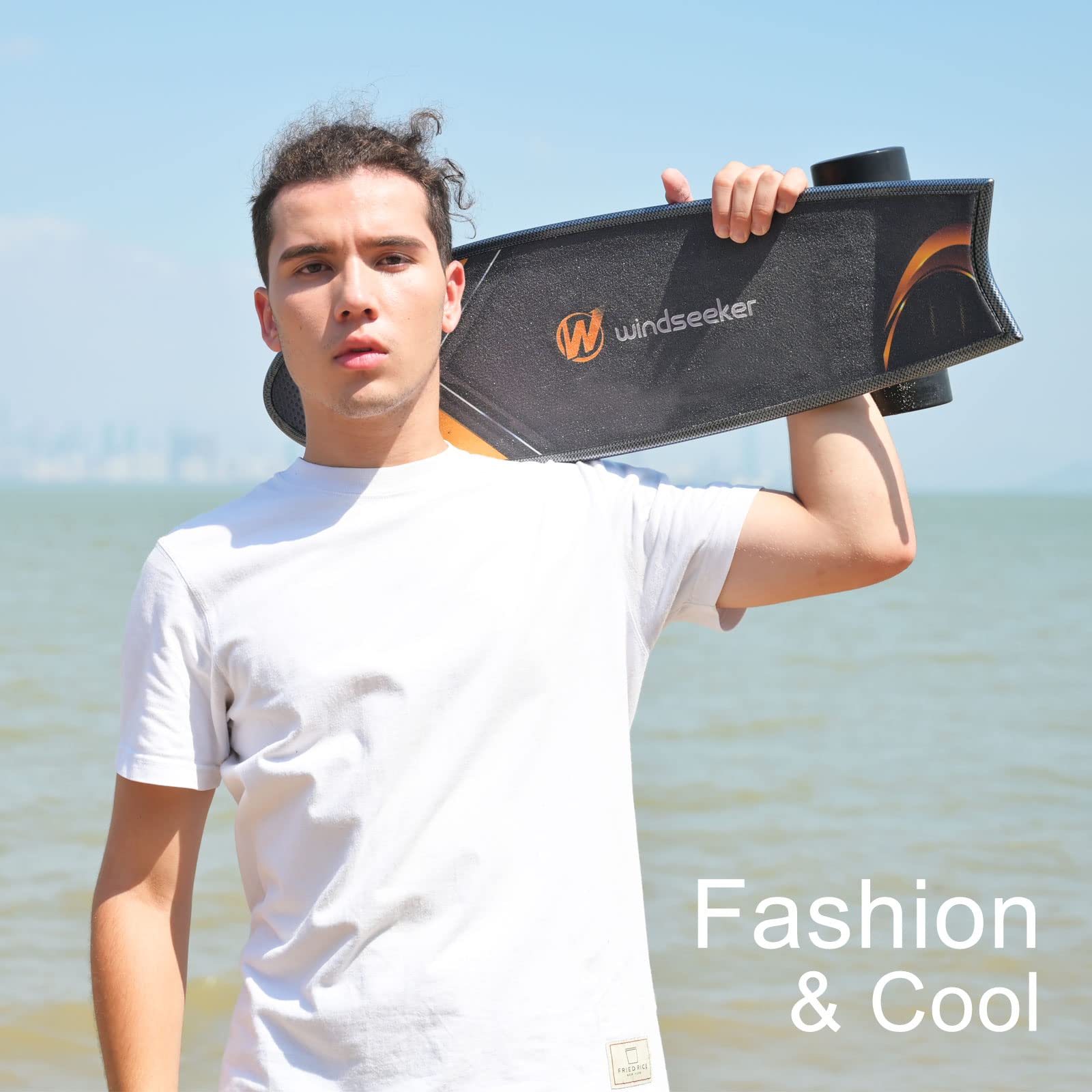 Best Electric Skateboard for Beginners - 350W Brushless Motor, 12.4 MPH Max Speed, Remote Controlled E-Skateboard with DIY Stickers | Perfect for Commuting, Campus Travel & Outdoor Fun (Carver E-Ska)