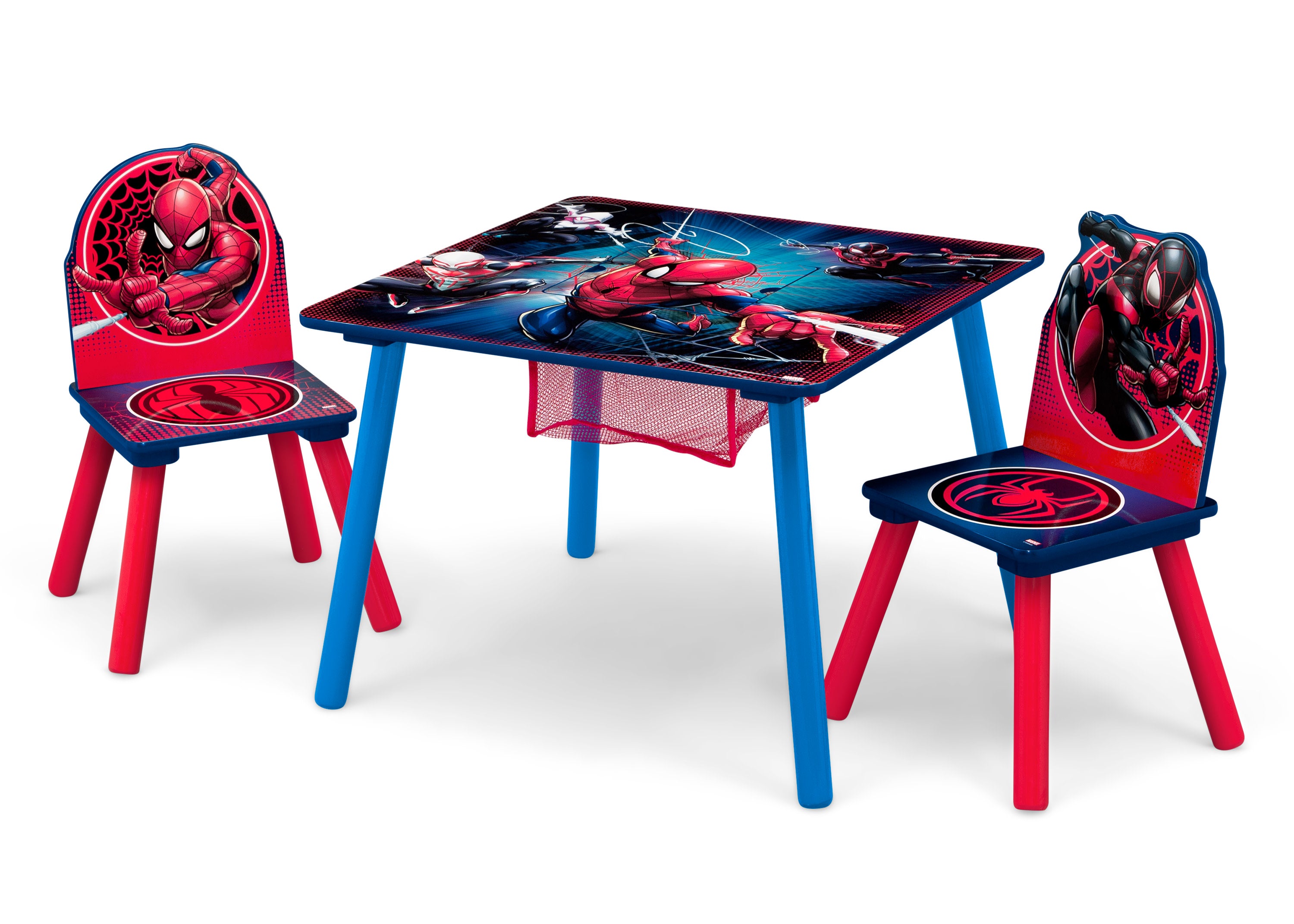 Spider-Man Kids Table and Chair Set with Storage - Fun Playroom Furniture for Learning & Playtime Activities