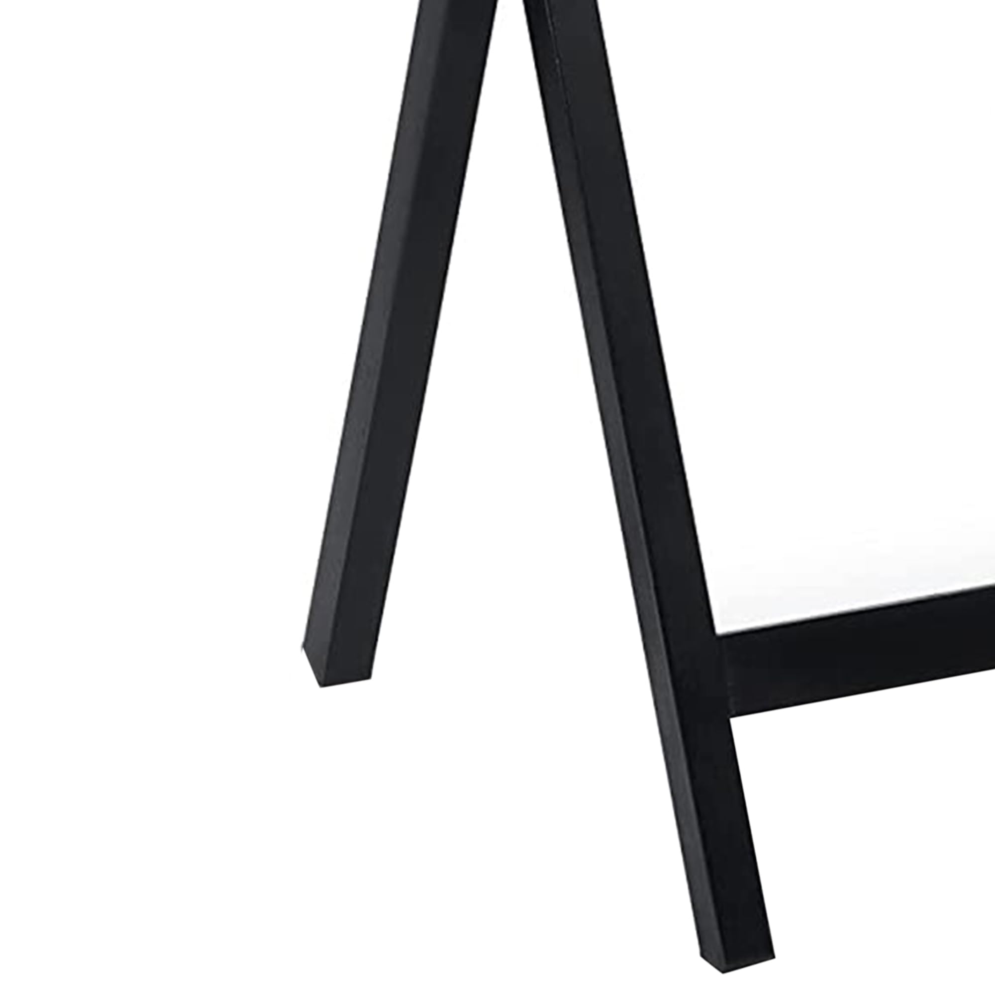 Portable Folding TV Snack Tray Table - Solid Wood Construction Serving Stand with Sturdy Design - Black 8-Piece Set - Perfect for Movie Nights, Bedroom Snacking & Living Room Entertainment