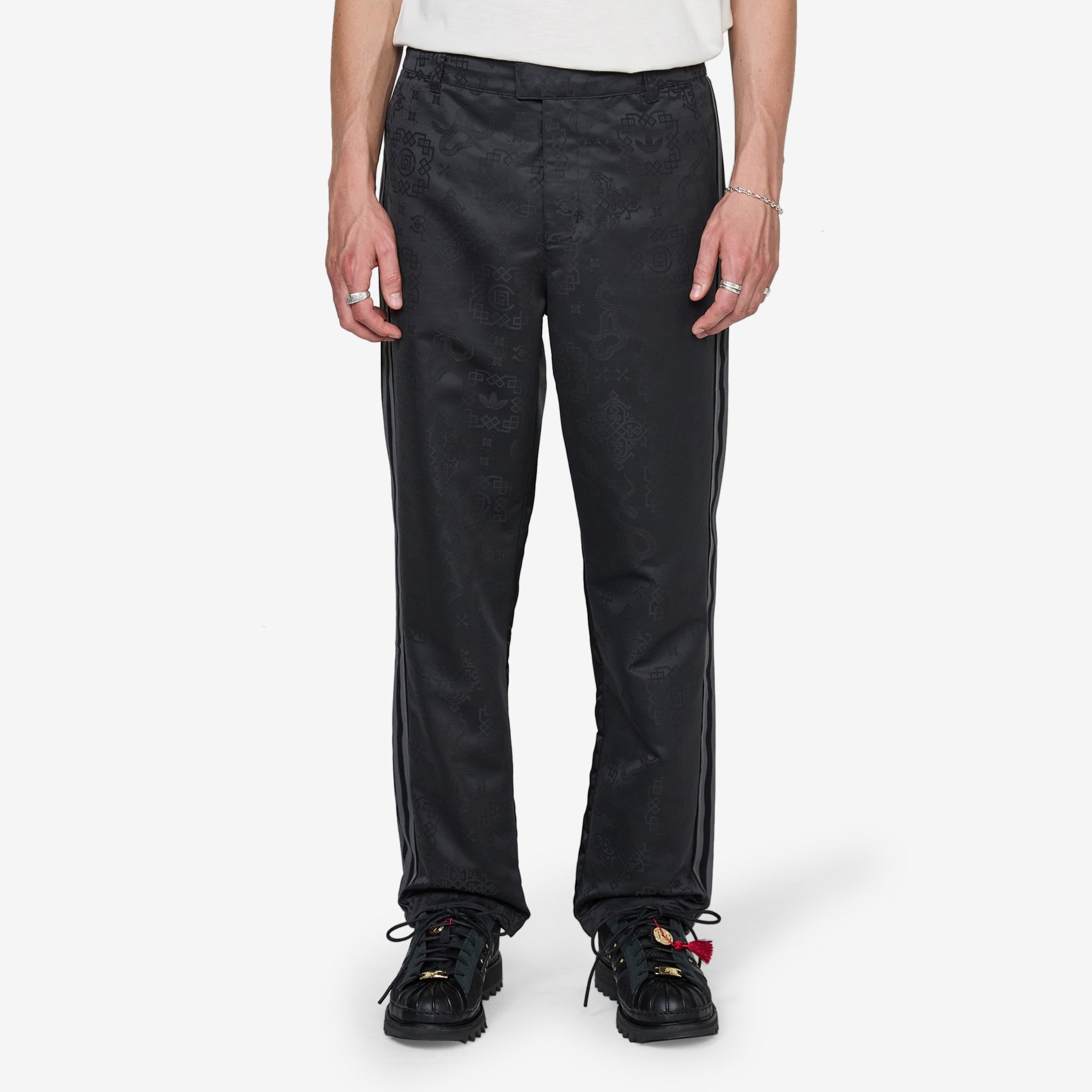 CLOT by Edison Chen x LNY Allover Print Pants Black - Stylish Streetwear for Men | Perfect for Lunar New Year Celebrations & Urban Fashion