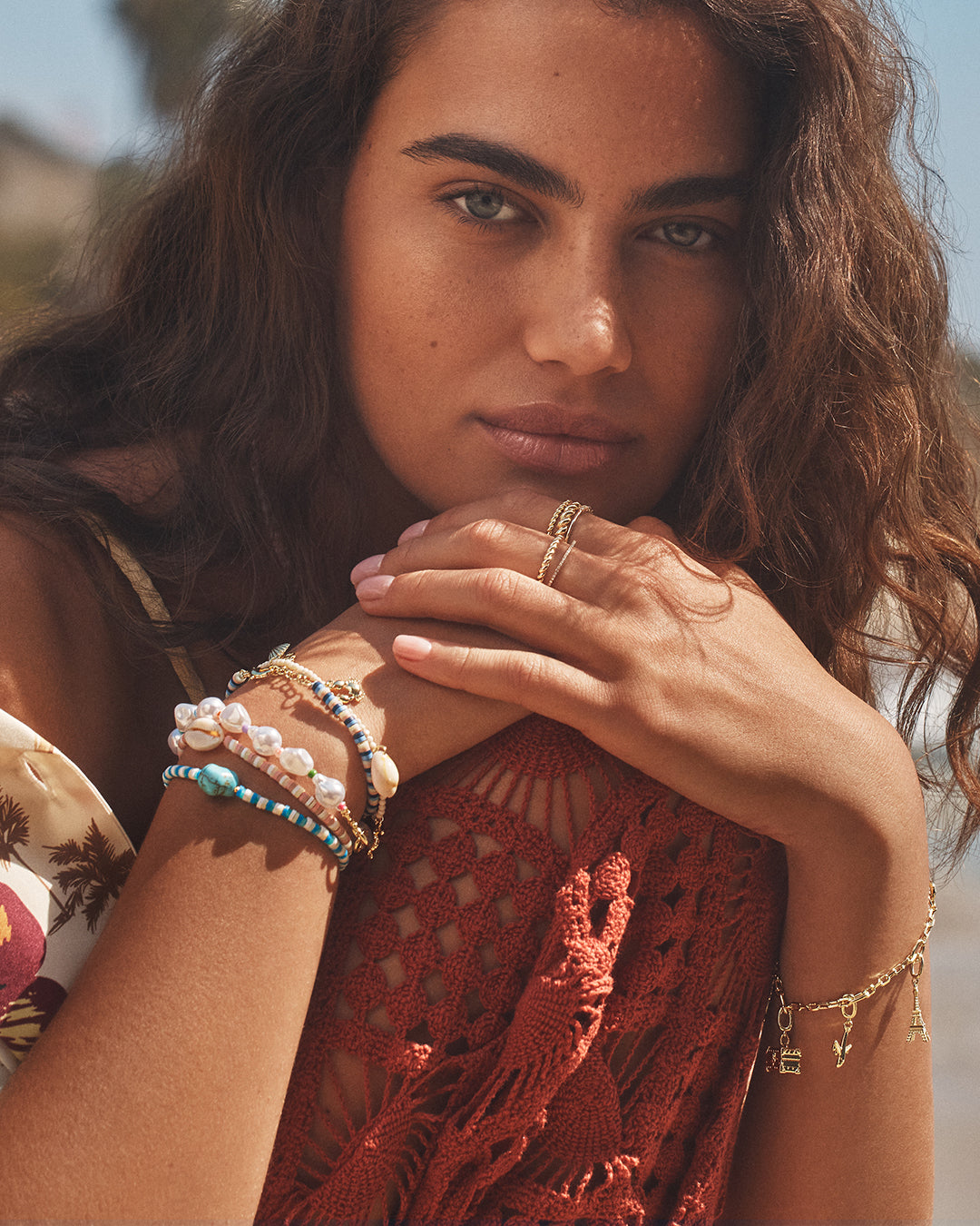 Pearl Rainbow Cove Bracelet - Elegant Beaded Jewelry for Women | Perfect for Weddings, Parties & Everyday Wear